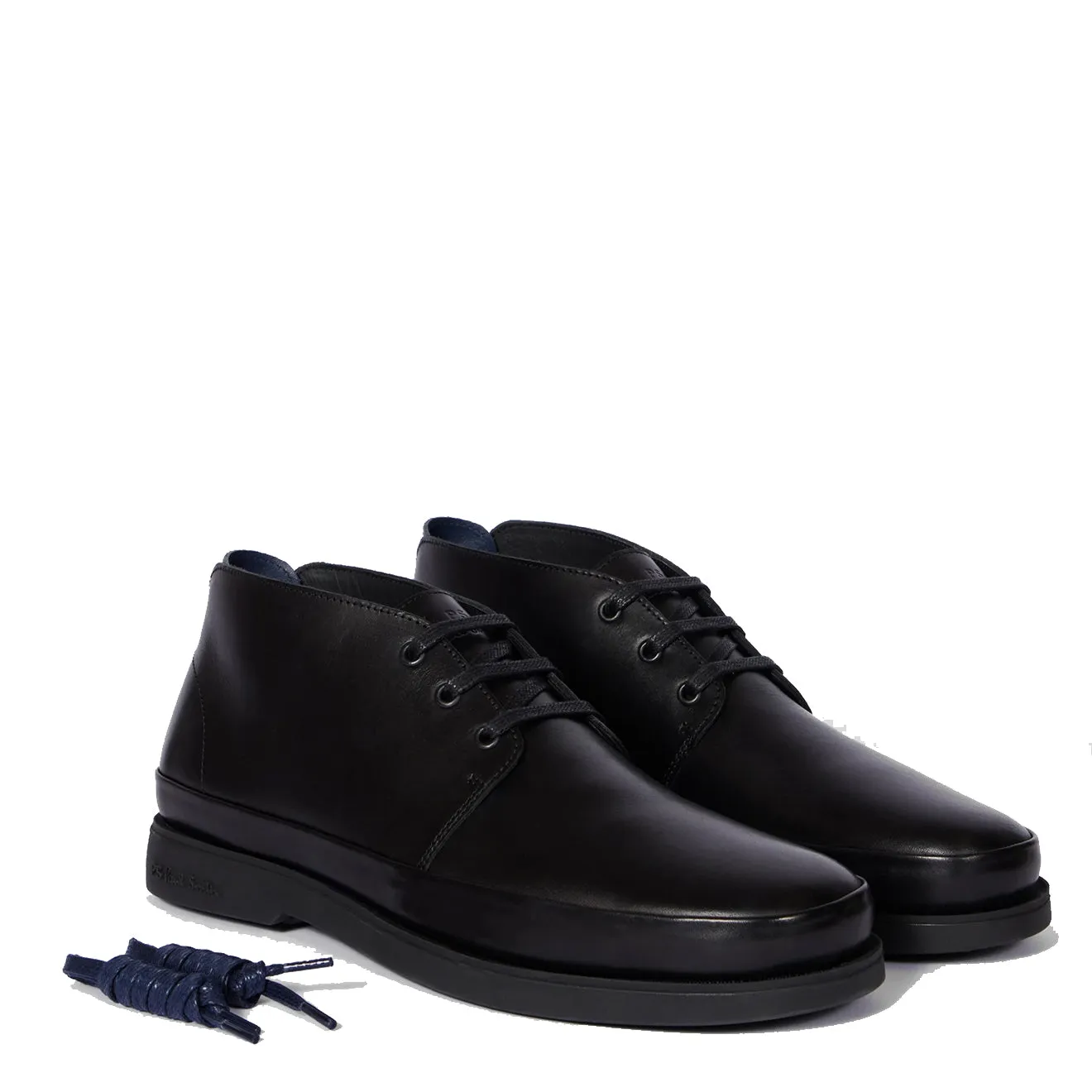 Affordable Luxury Paul Smith Leather Crane Chukka Boots Black  Limited Stock!
