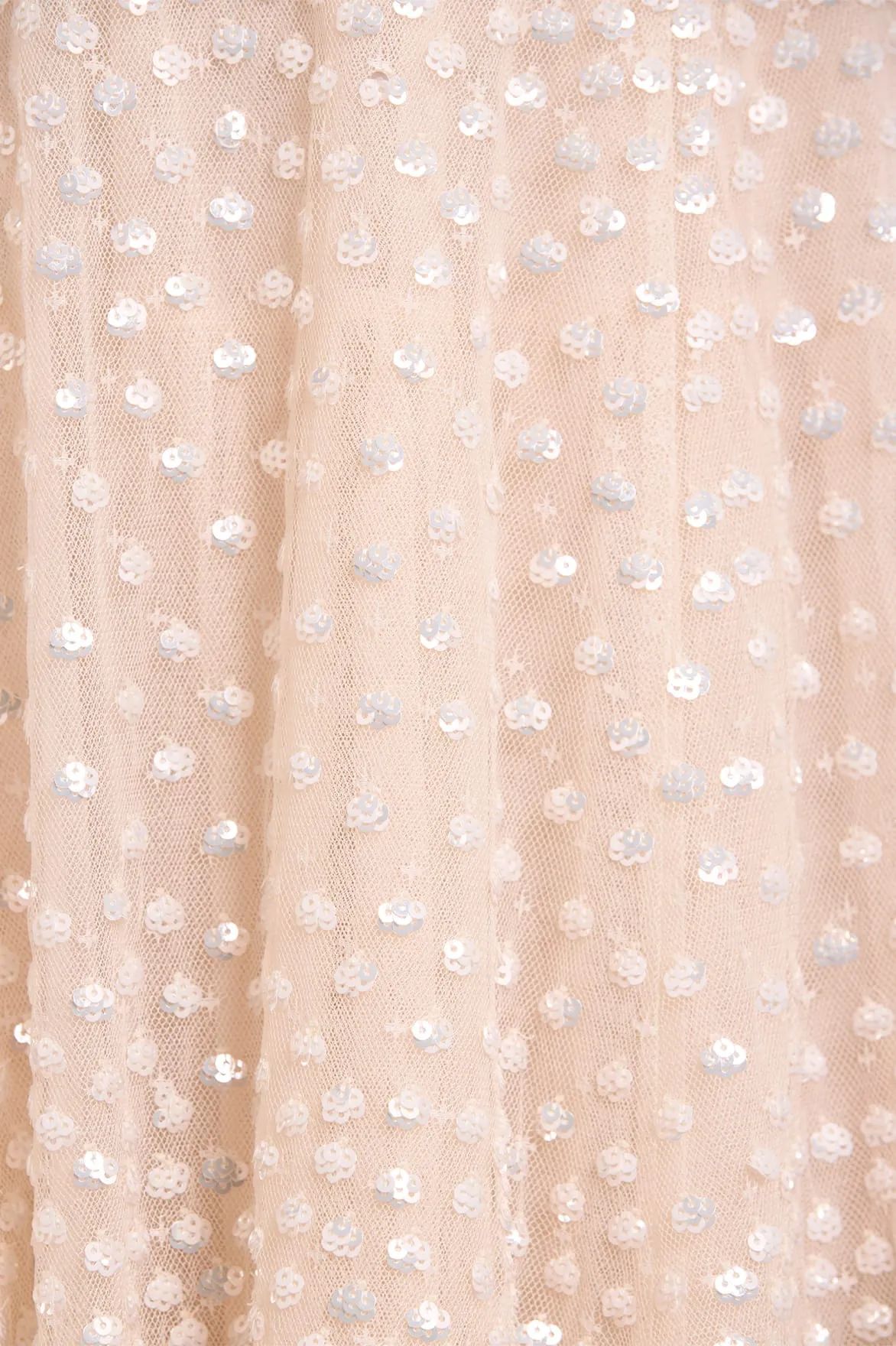 Affordable Luxury Scatter Dot One-Shoulder Ankle Gown NEEDLE THREAD  Going Fast!