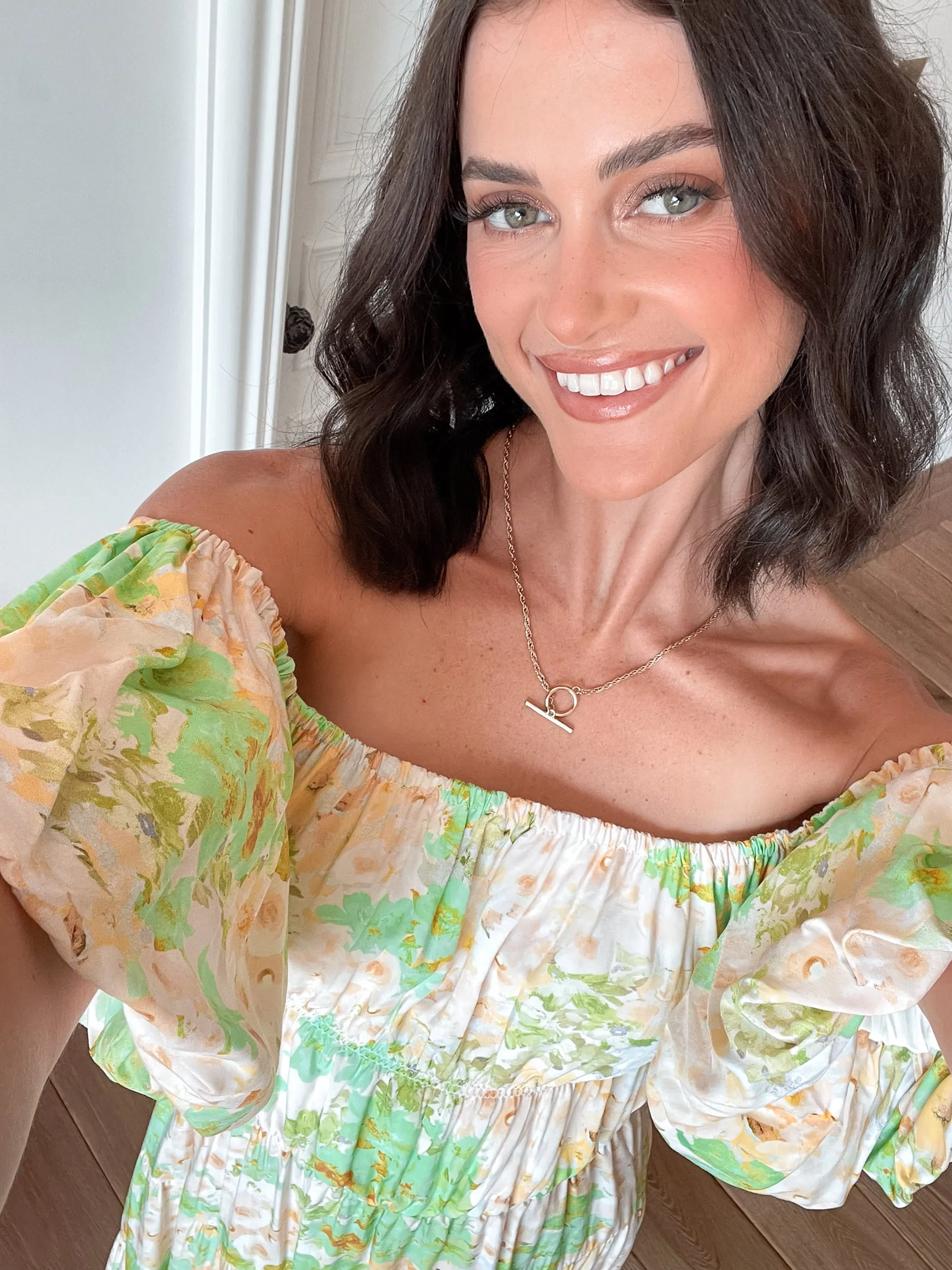 Aiyanna Dress - Green Floral