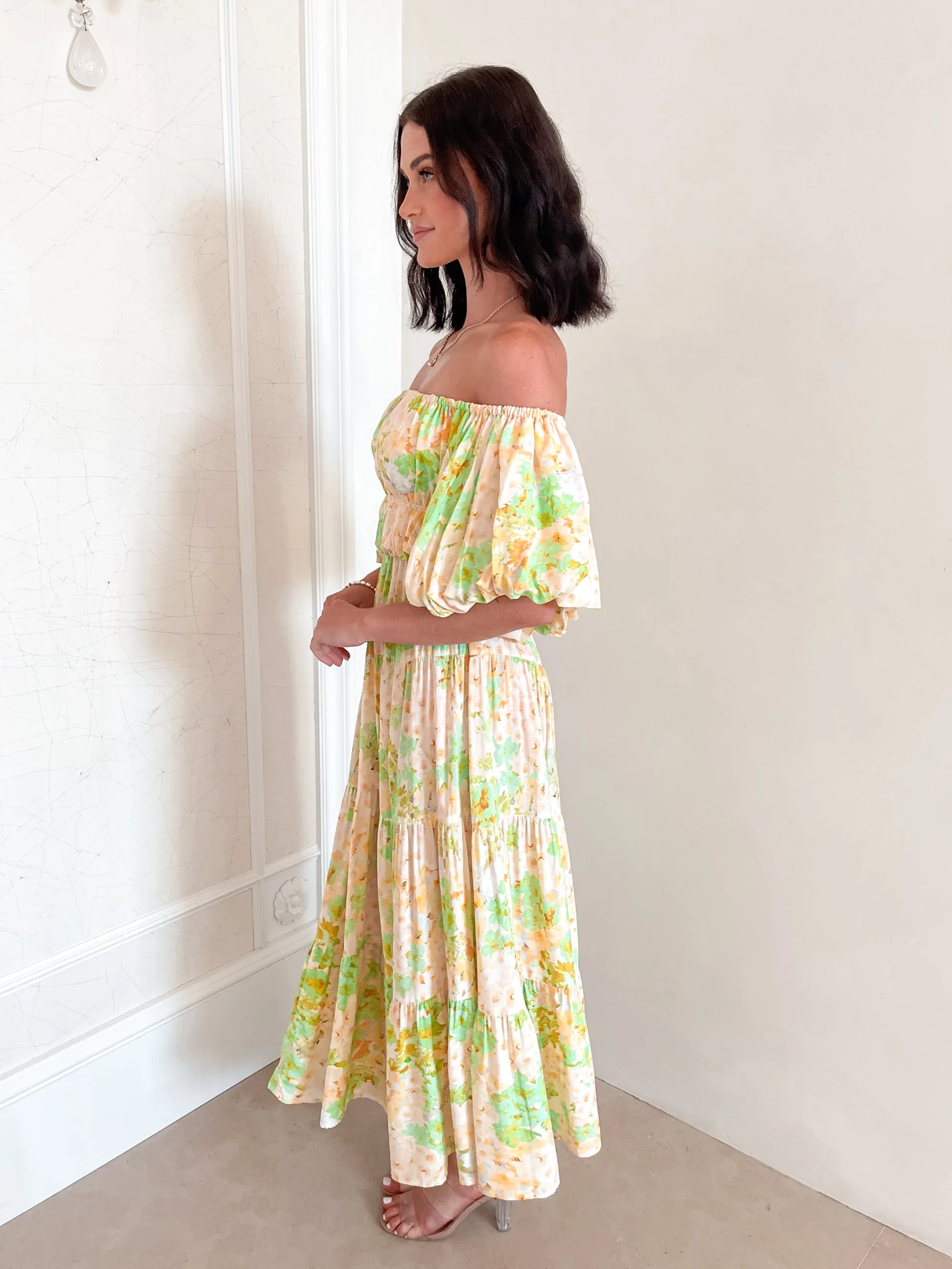 Aiyanna Dress - Green Floral