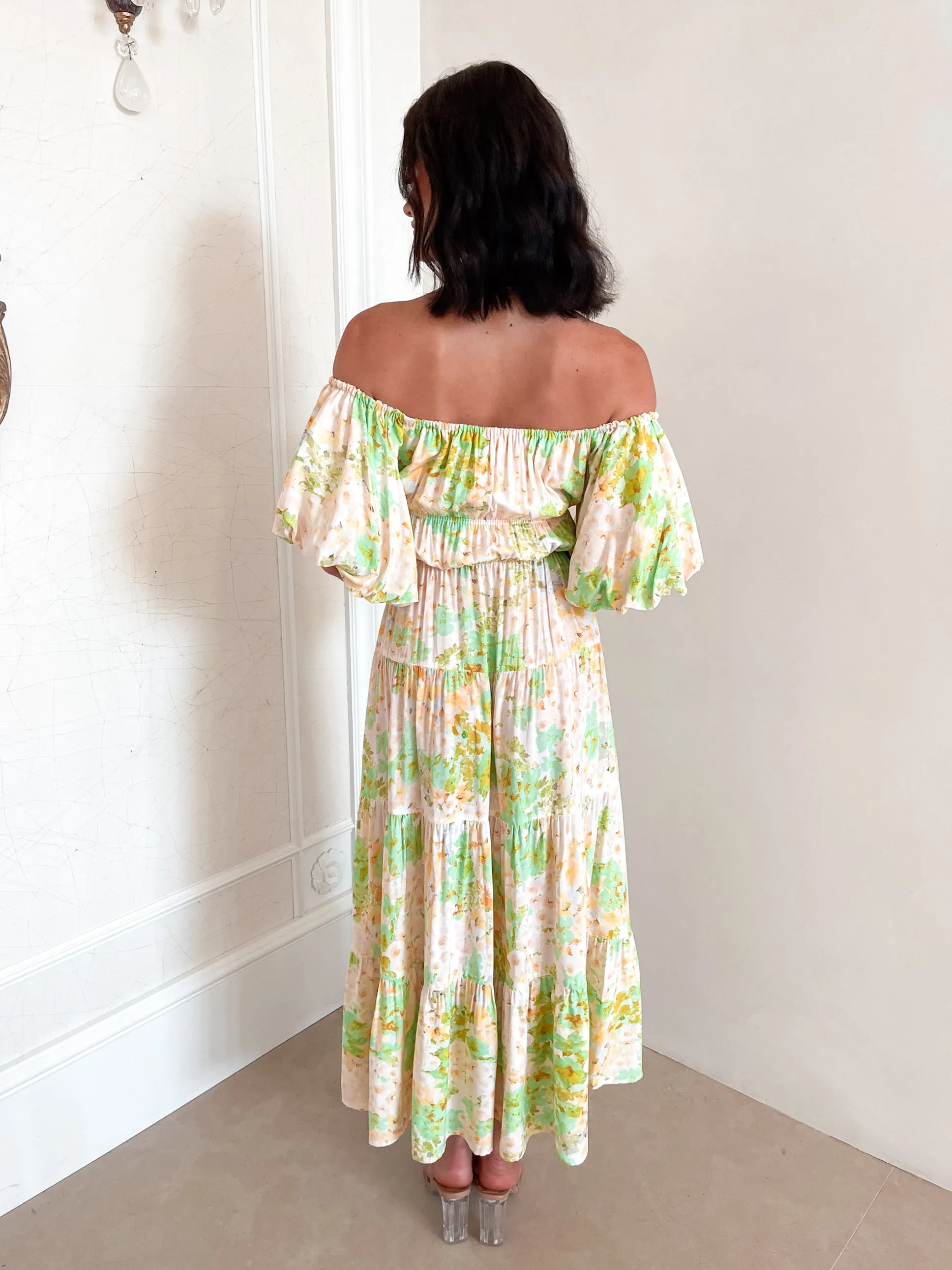 Aiyanna Dress - Green Floral