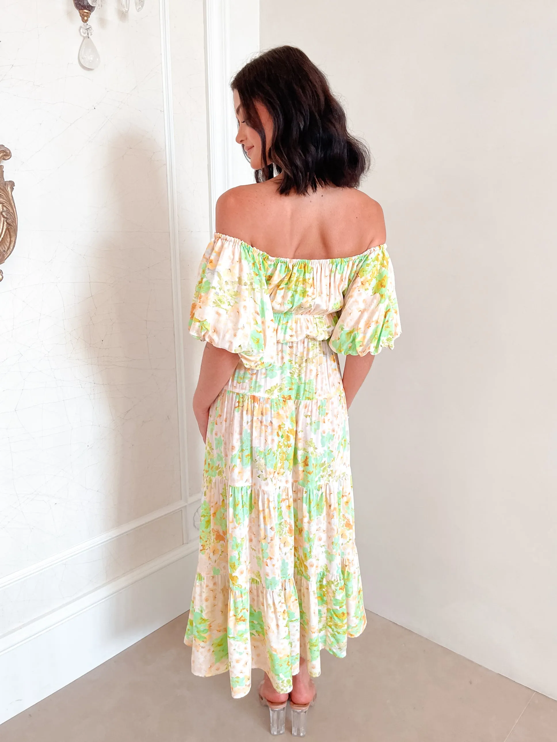 Aiyanna Dress - Green Floral