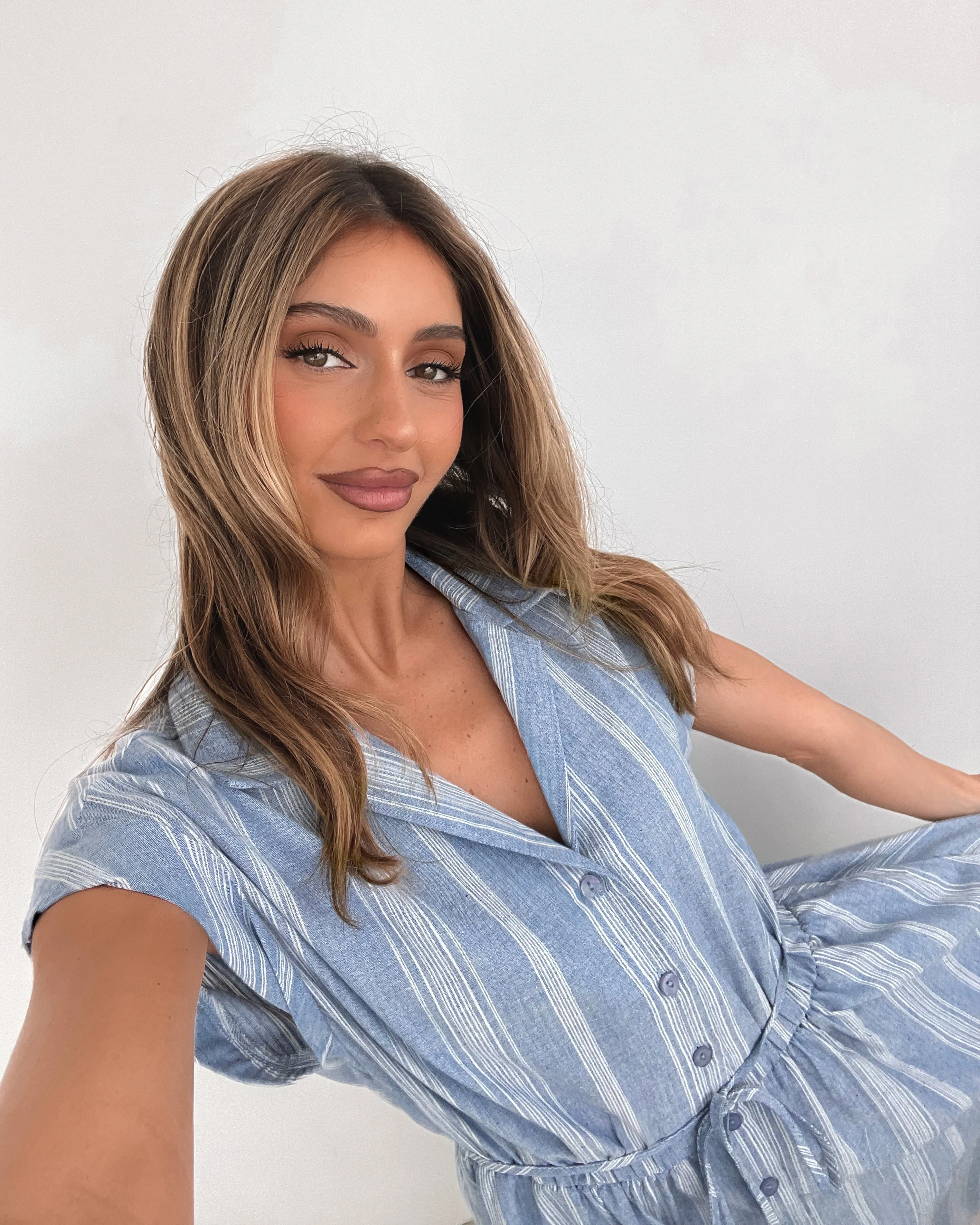 Amalfi Dress - Blue Stripe