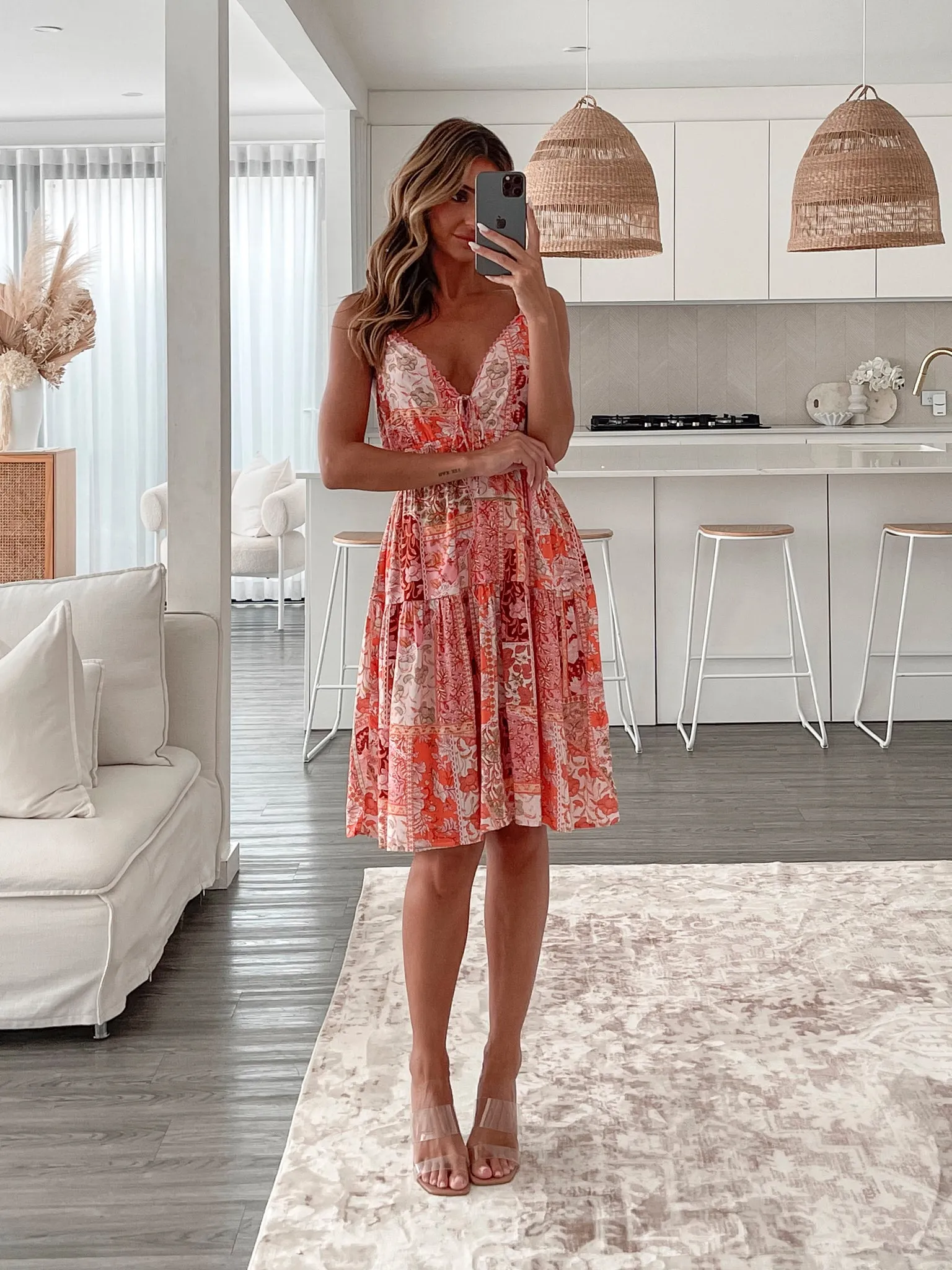 Amarize Dress - Pink Print