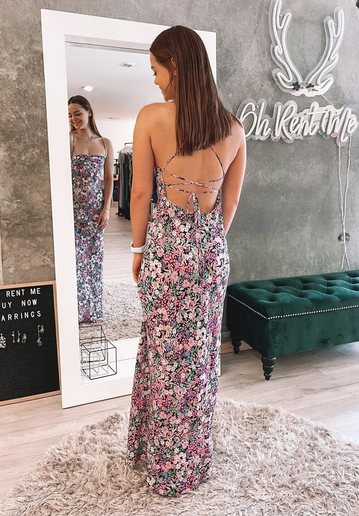 Anais Lace Up Midi