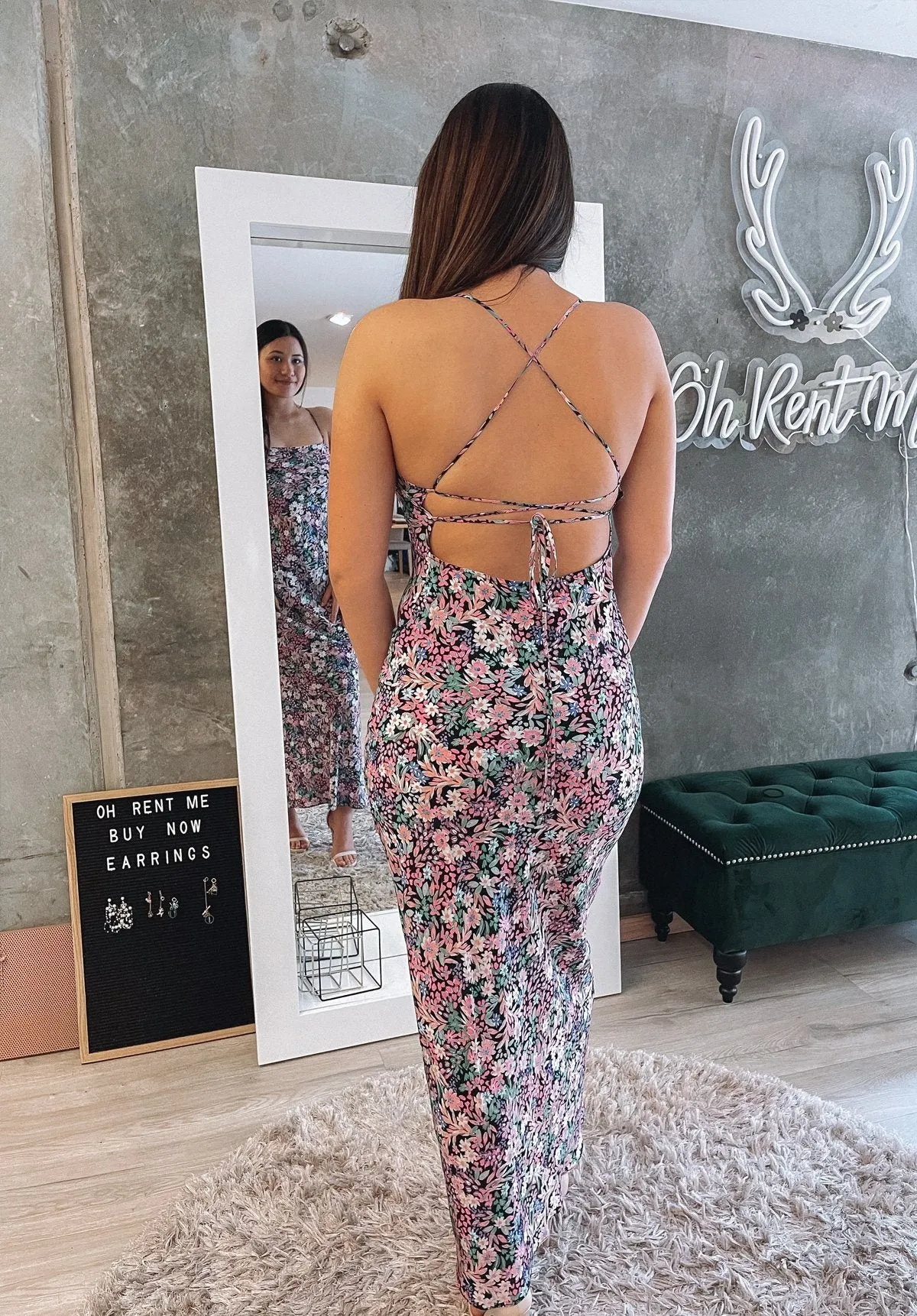 Anais Lace Up Midi