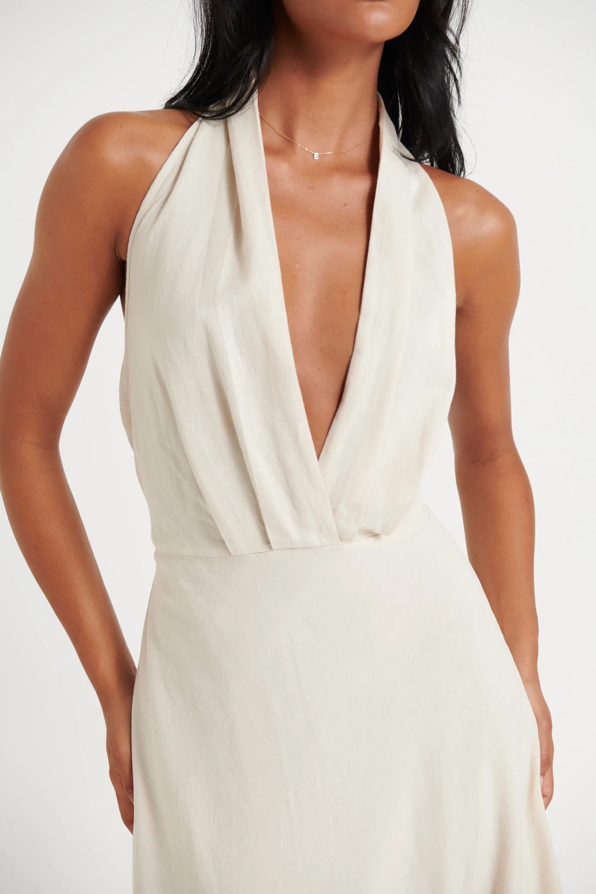 Ari Midi Dress - Oat