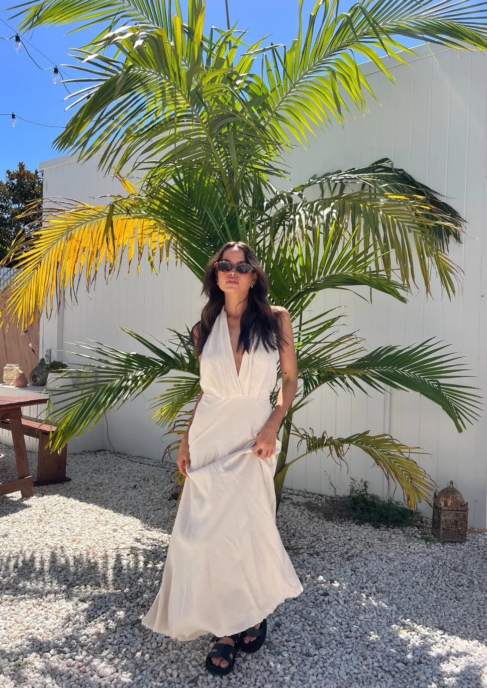 Ari Midi Dress - Oat