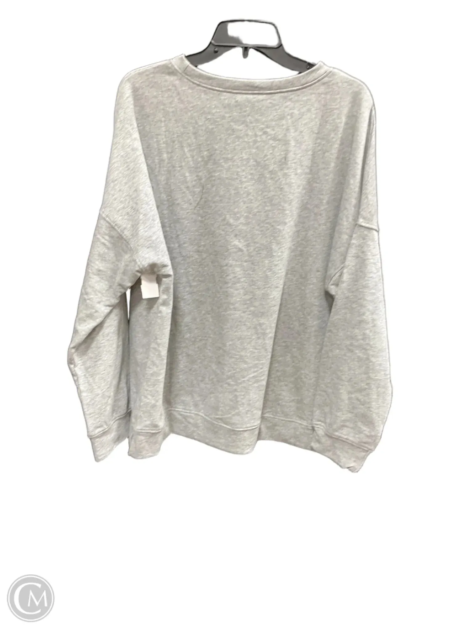 Athletic Sweatshirt Crewneck By Clothes Mentor In Grey, Size: Xl