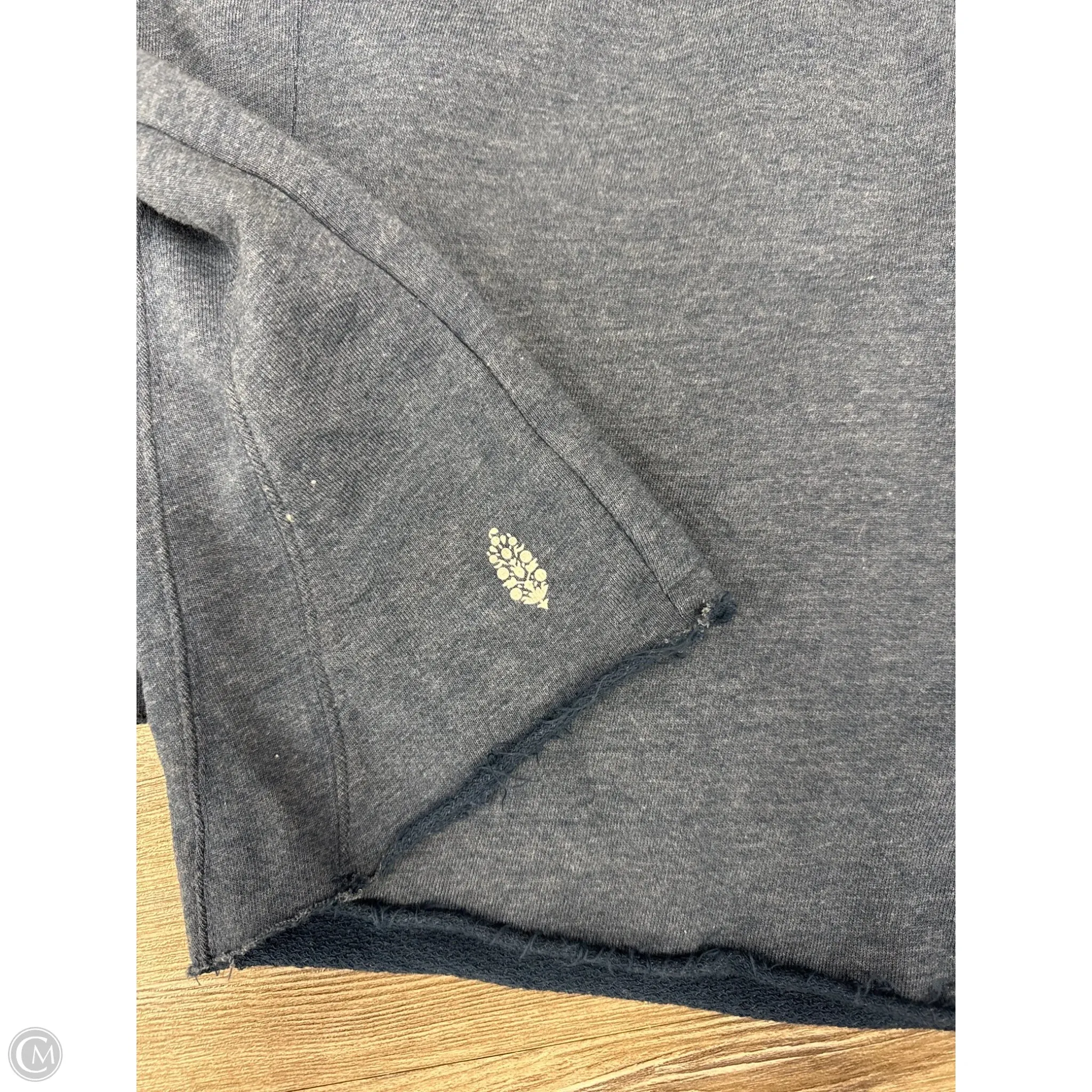 Athletic Sweatshirt Crewneck By Free People In Blue, Size: L