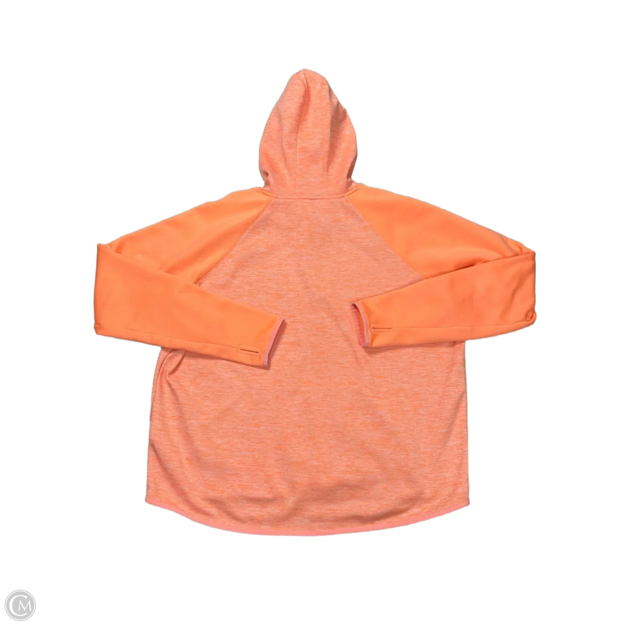 Athletic Sweatshirt Hoodie By Under Armour In Orange, Size: Xxl