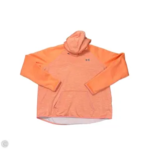 Athletic Sweatshirt Hoodie By Under Armour In Orange, Size: Xxl