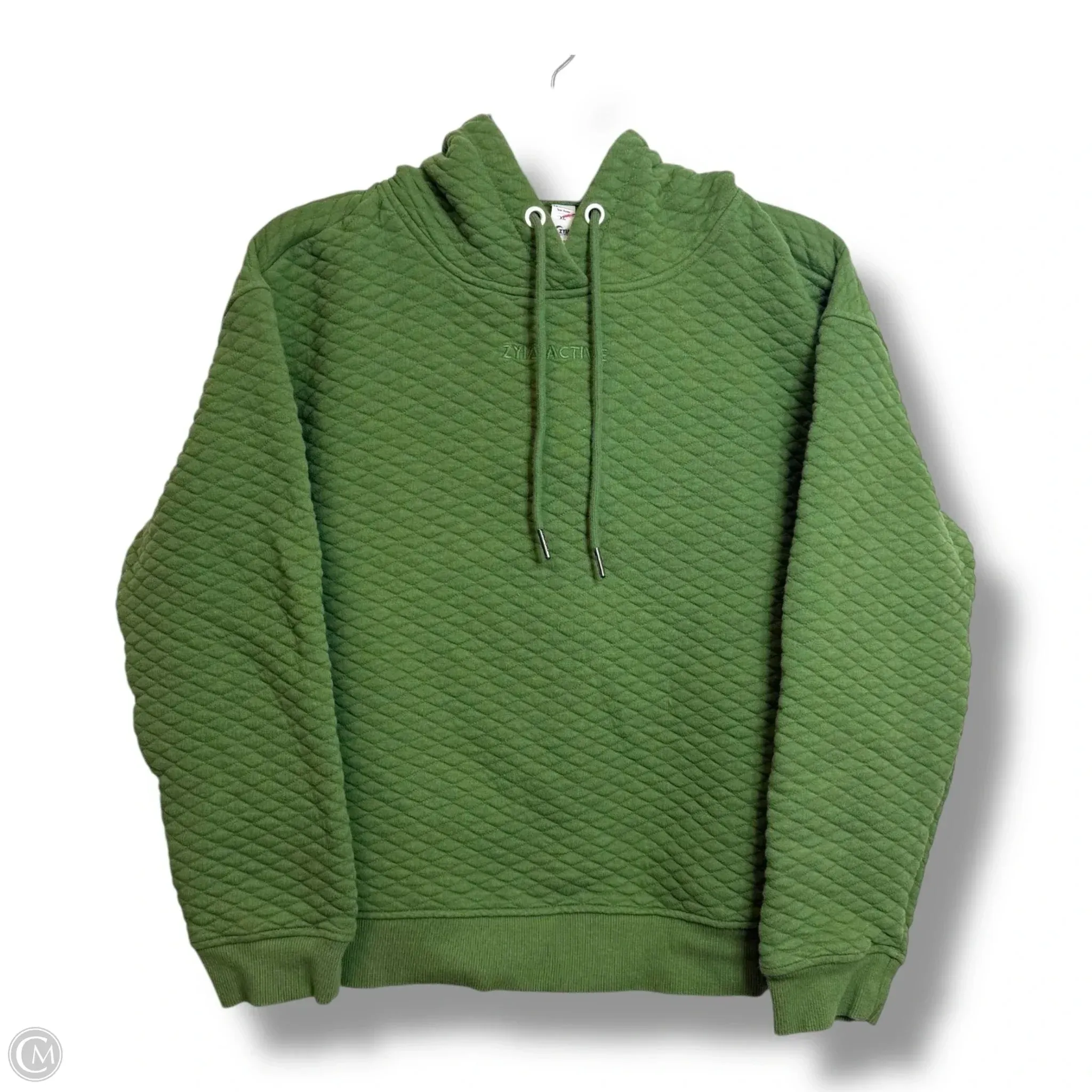 Athletic Sweatshirt Hoodie By Zyia In Green, Size: Xl