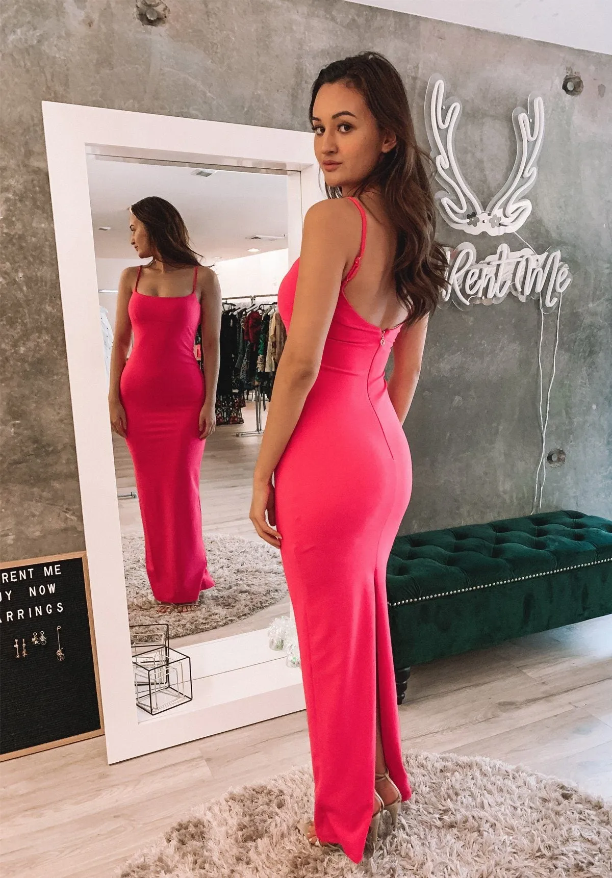 Bailey Gown - Hot Pink