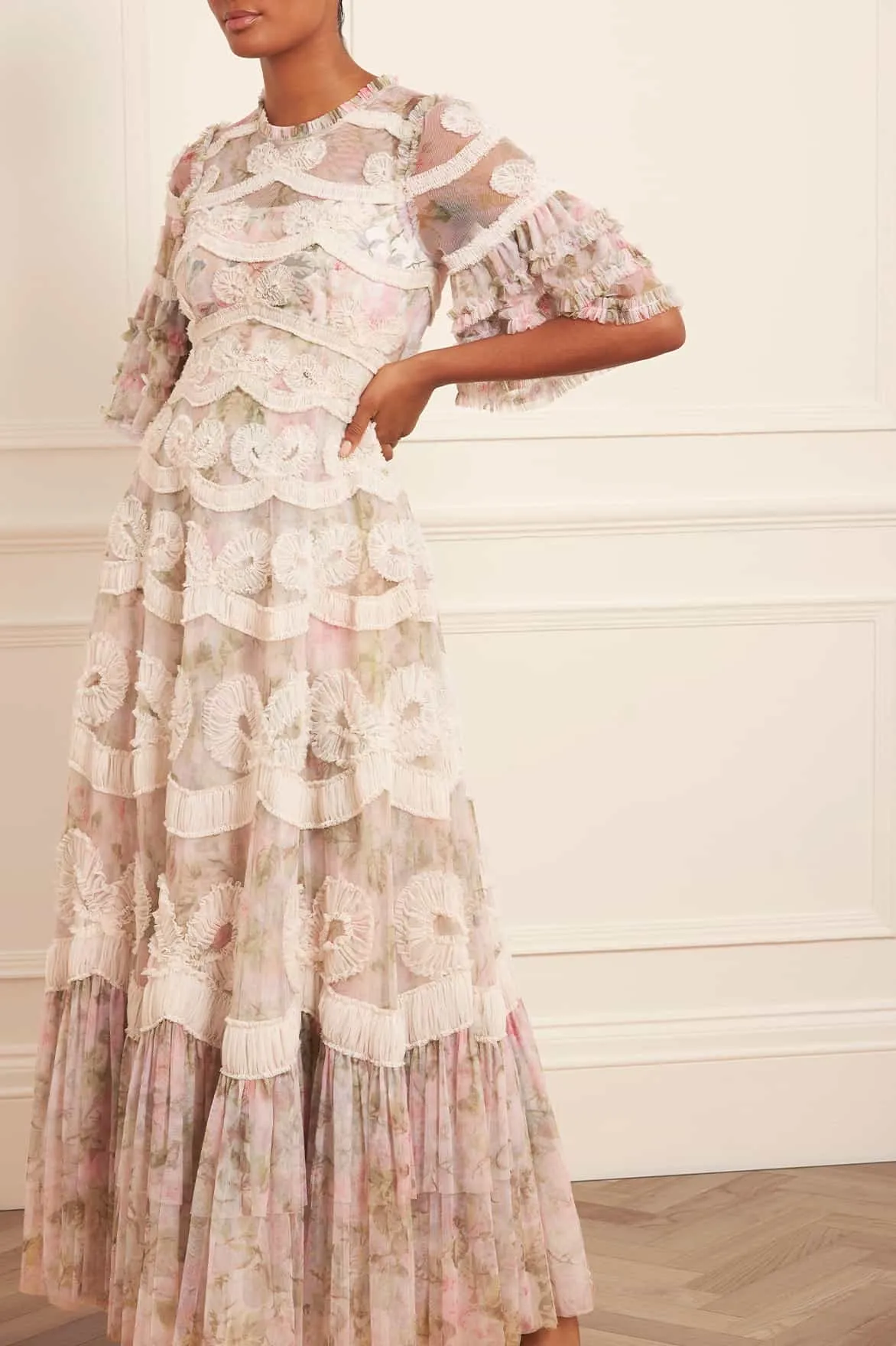 Bestseller Rose Powder Ingrid Gown NEEDLE THREAD  Dont Miss Out!