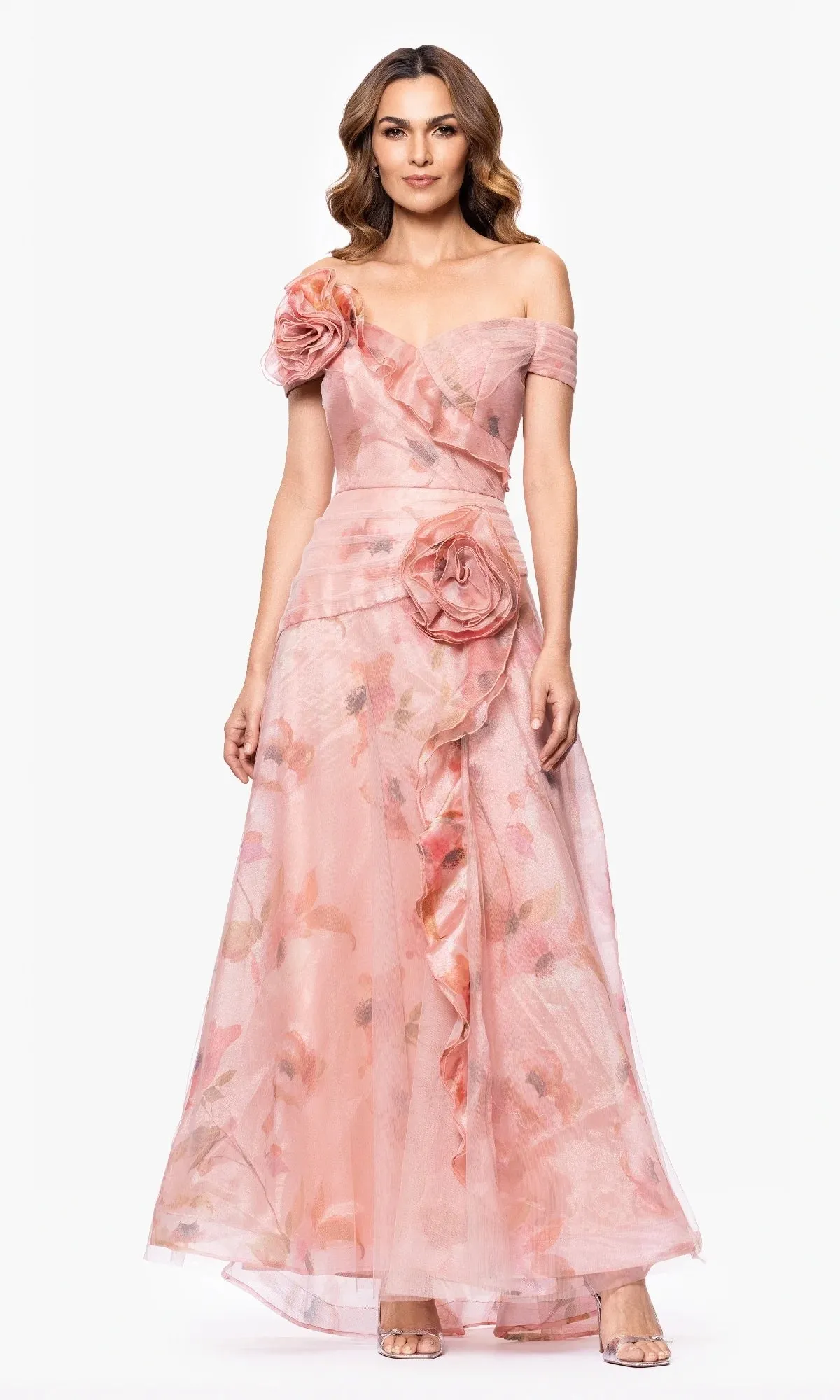 Betsy and Adam Floral Print Dress A27103