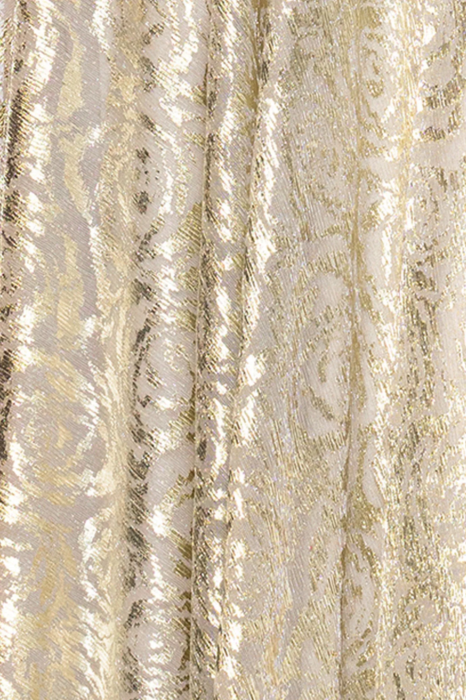 Betsy and Adam "Mariah" Metallic Foil Knit One Shoulder Dress A27193