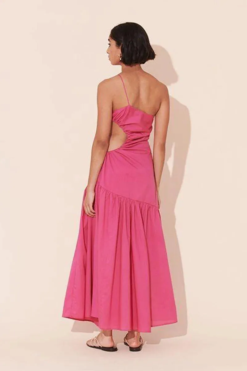 Bettina Cut Out Midi Dress - Pink