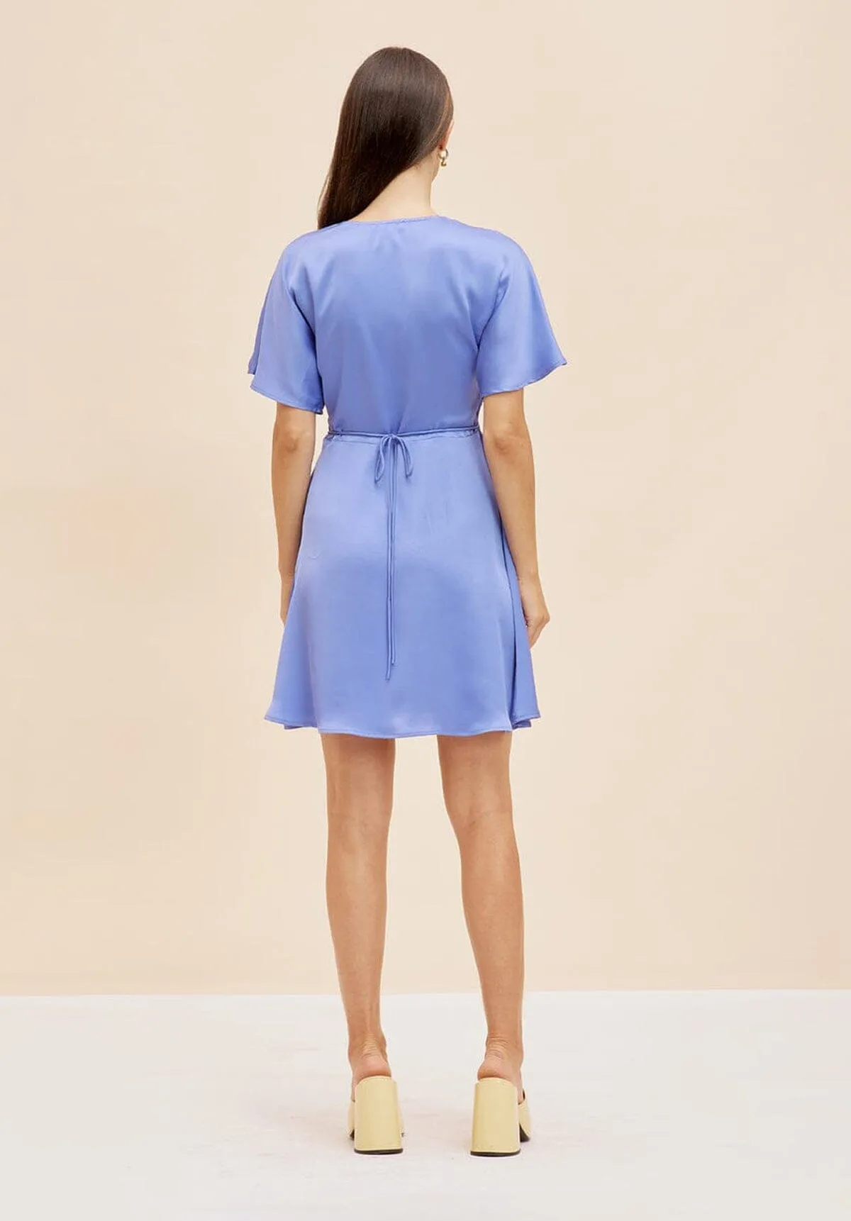 Bettina Satin Minidress - BLUE