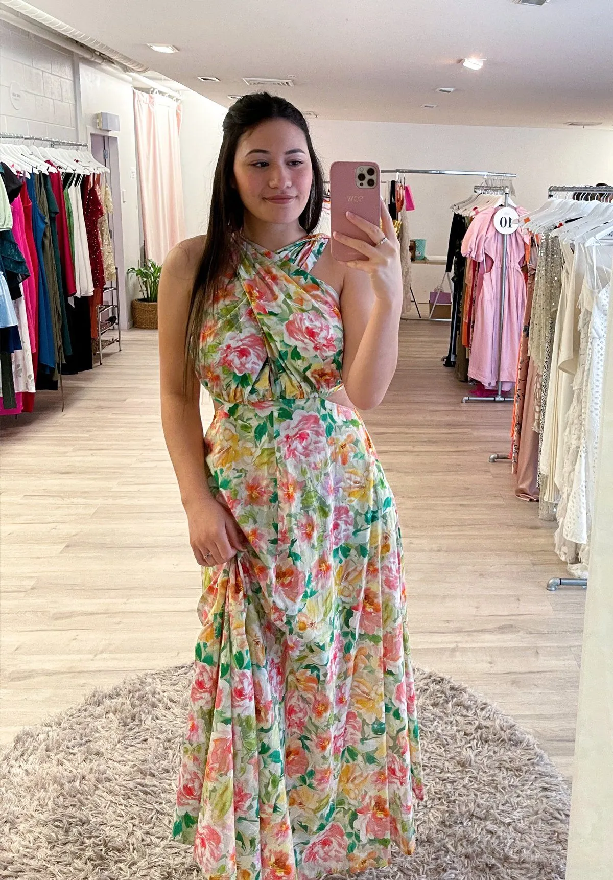 Bonnie Cross-Back Dress - Garden