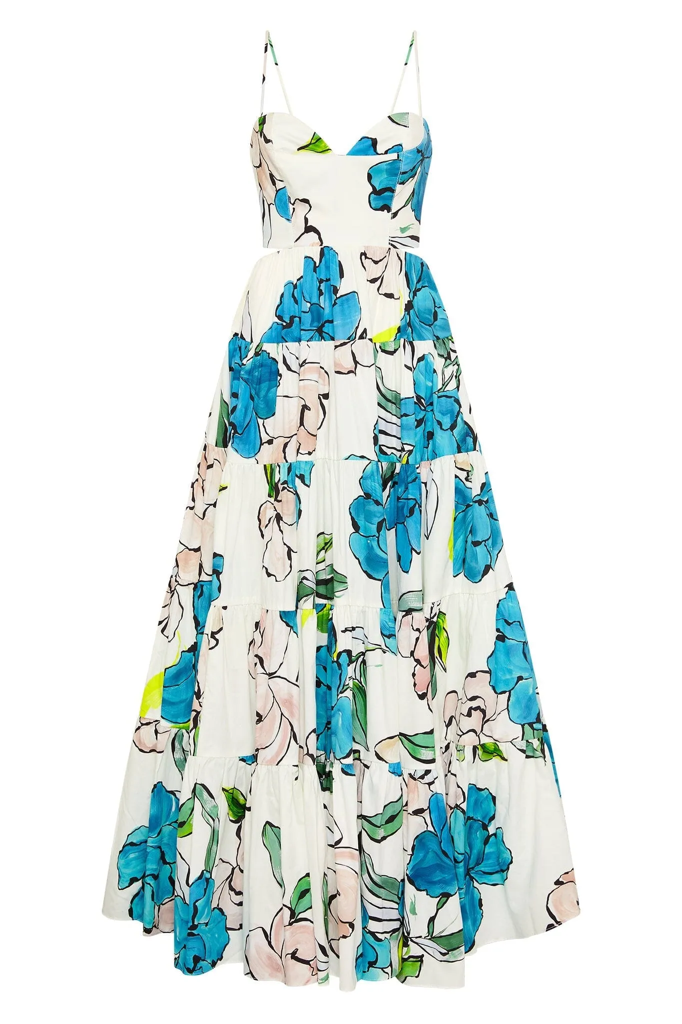Botanical Tiered Maxi Dress