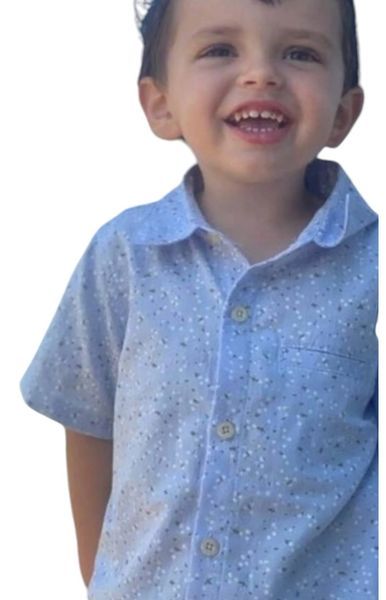 Boy's Pier Short Sleeve Shirt In Blue Floral