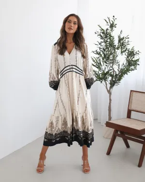 Braelynn Dress - White Print
