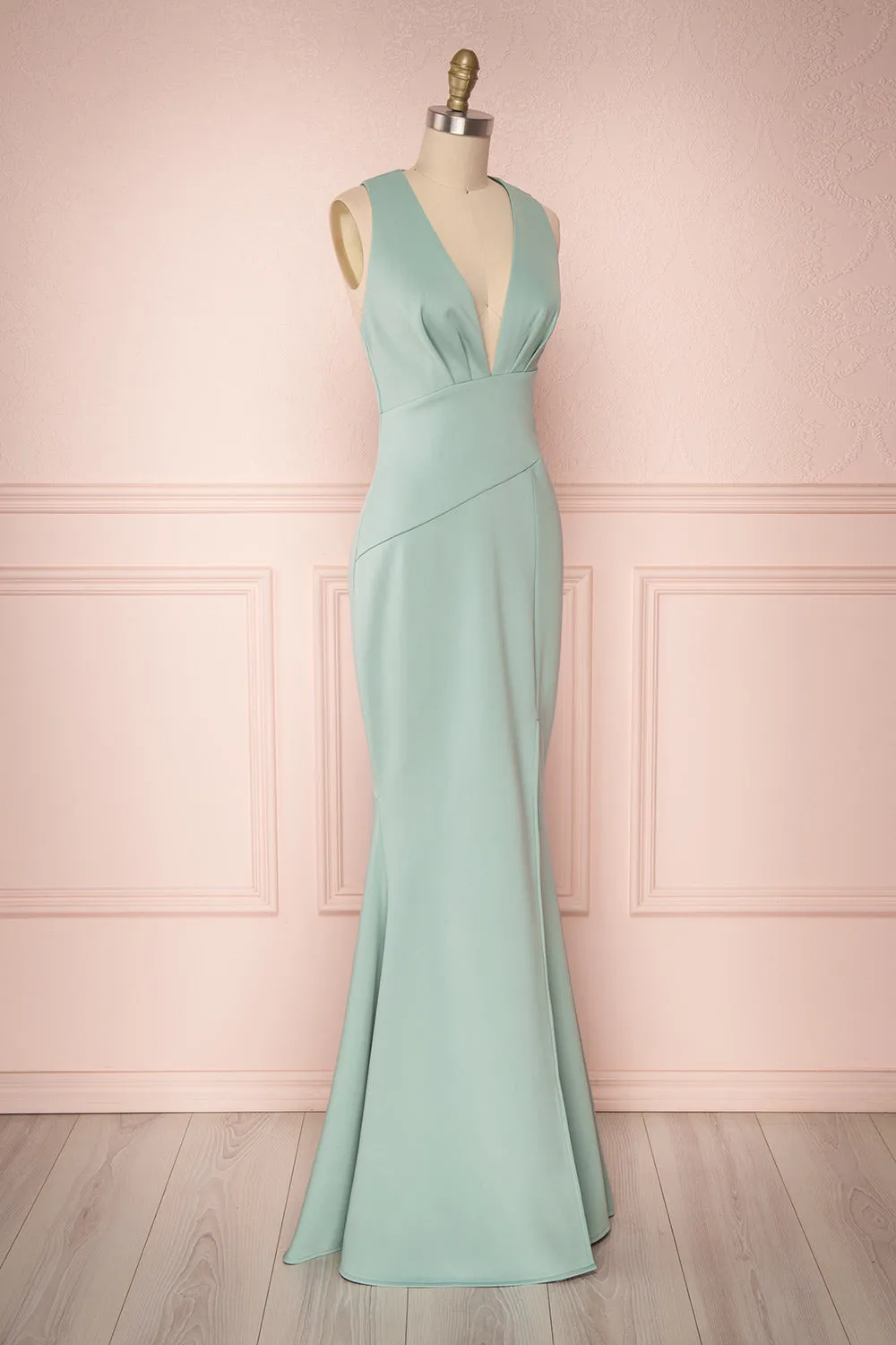 Camila Sage | Green Mermaid Gown