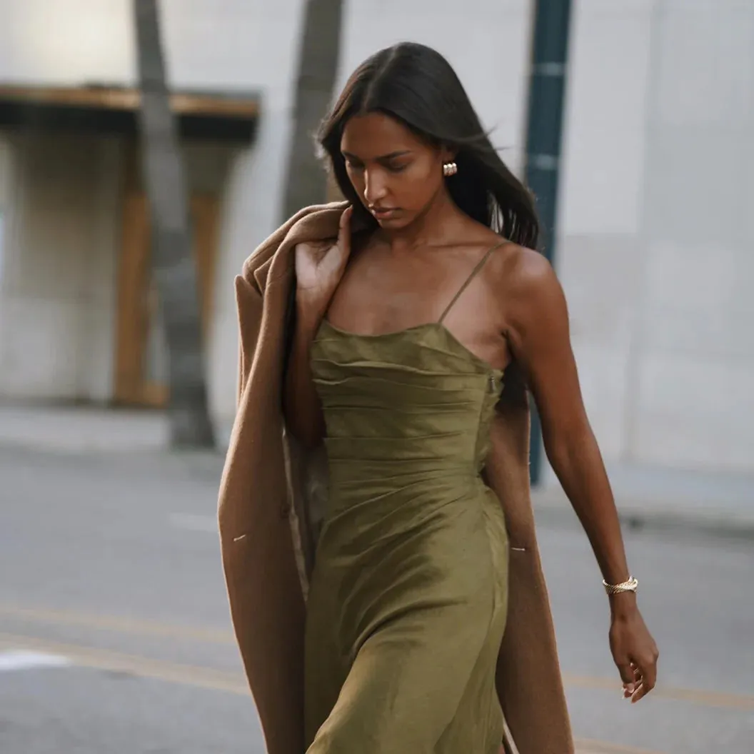 Clarice Draped Maxi Dress