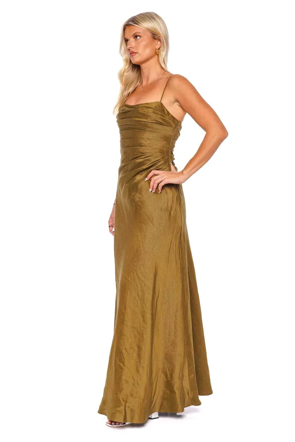 Clarice Draped Maxi Dress