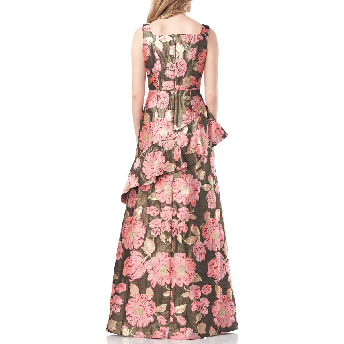 Clearance Price Belle Womens Metallic Floral Evening Dress  Limited Stock!