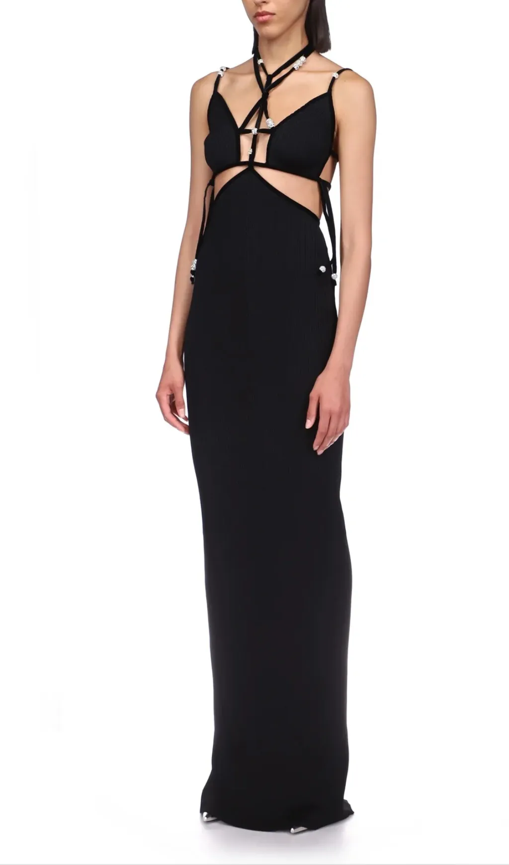 CRYSTAL BALL KNIT GOWN Gloria Lanvin