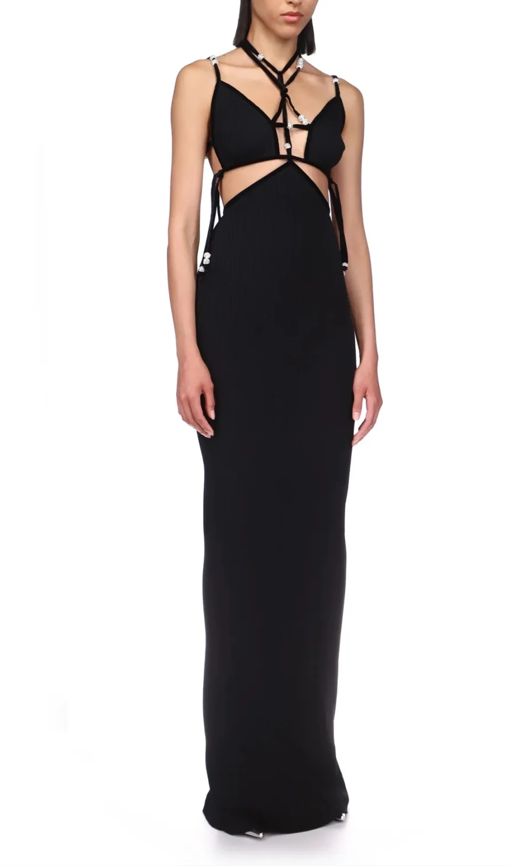 CRYSTAL BALL KNIT GOWN Gloria Lanvin