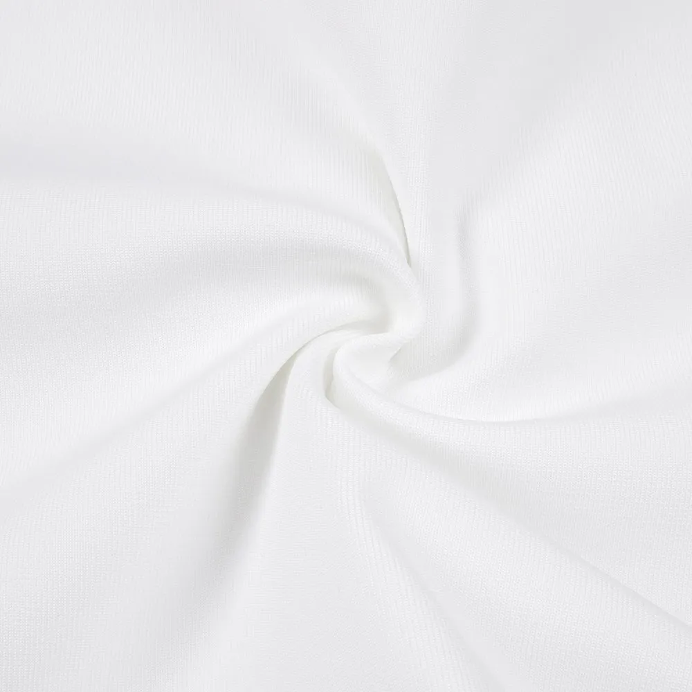 CUTOUT HALTER BACKLESS DRESS IN WHITE Gloria Lanvin