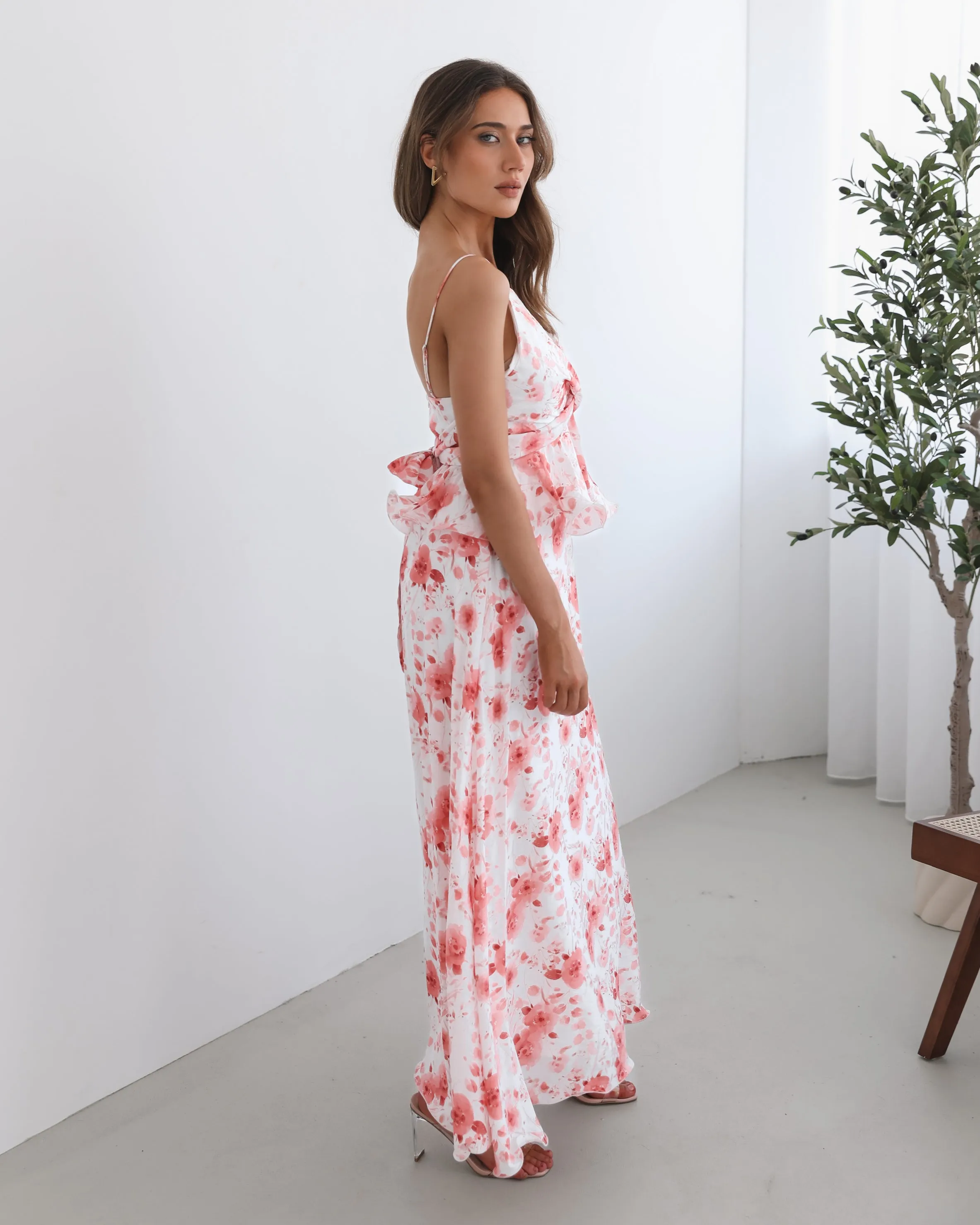 Devina Dress - White Floral