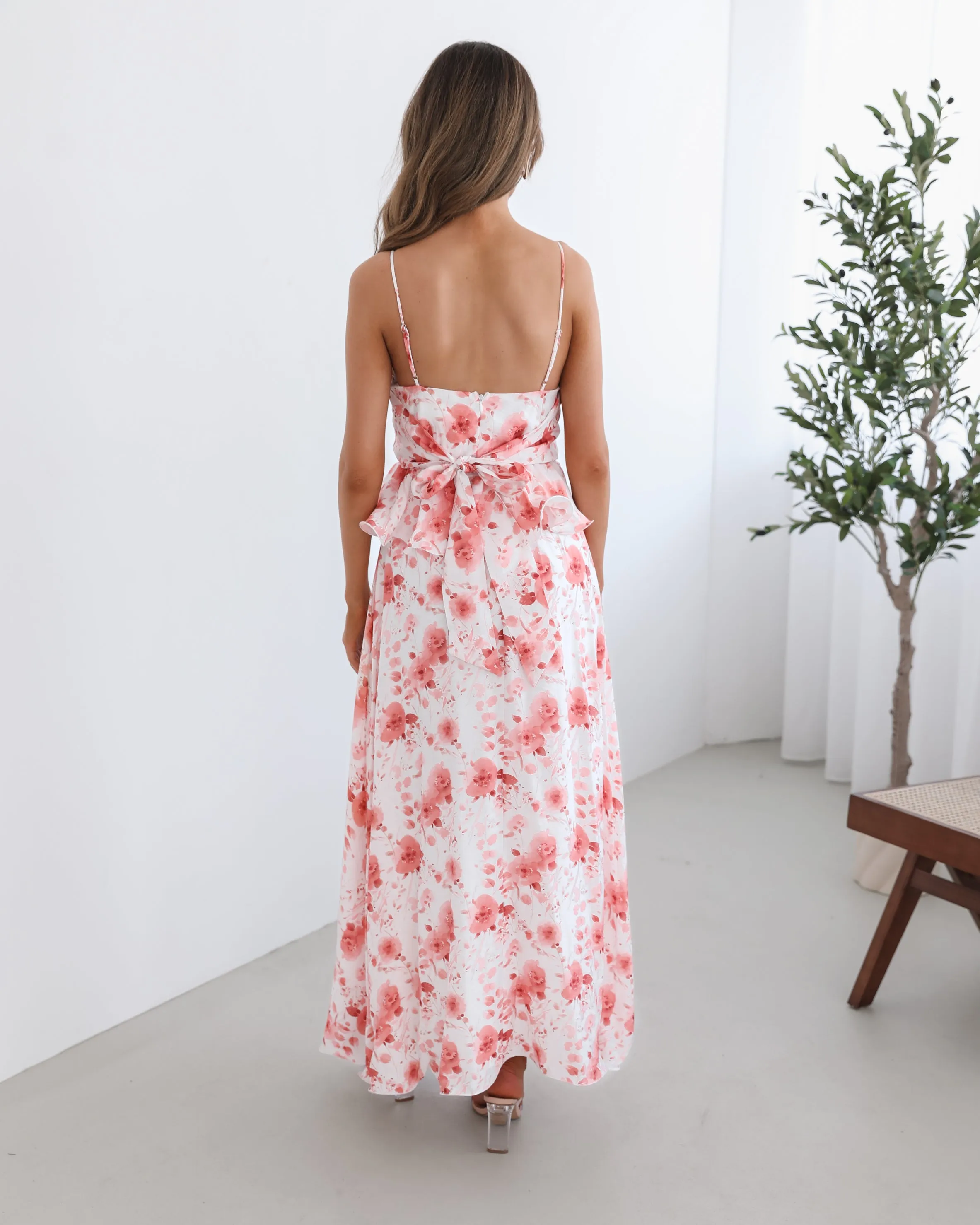 Devina Dress - White Floral