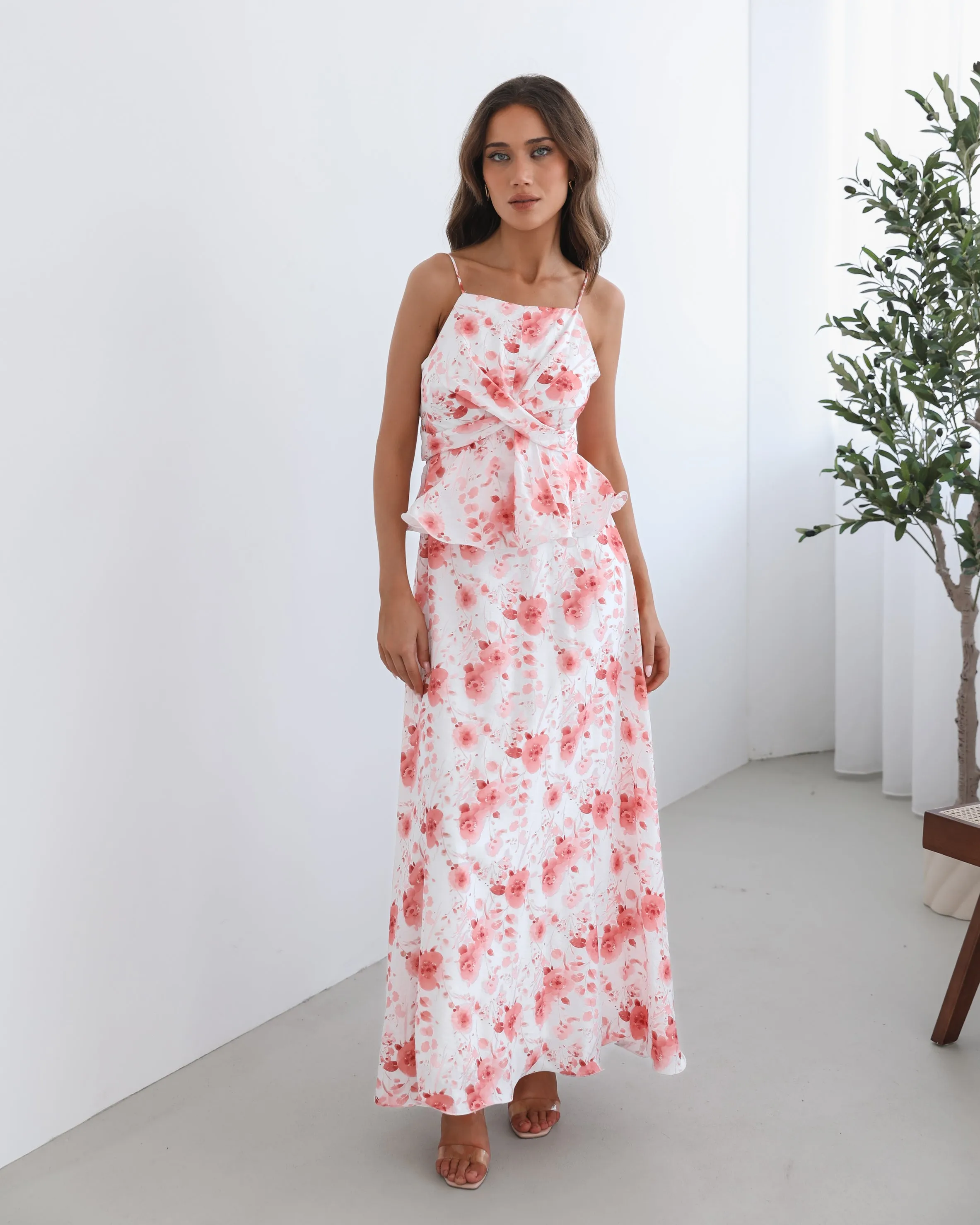 Devina Dress - White Floral
