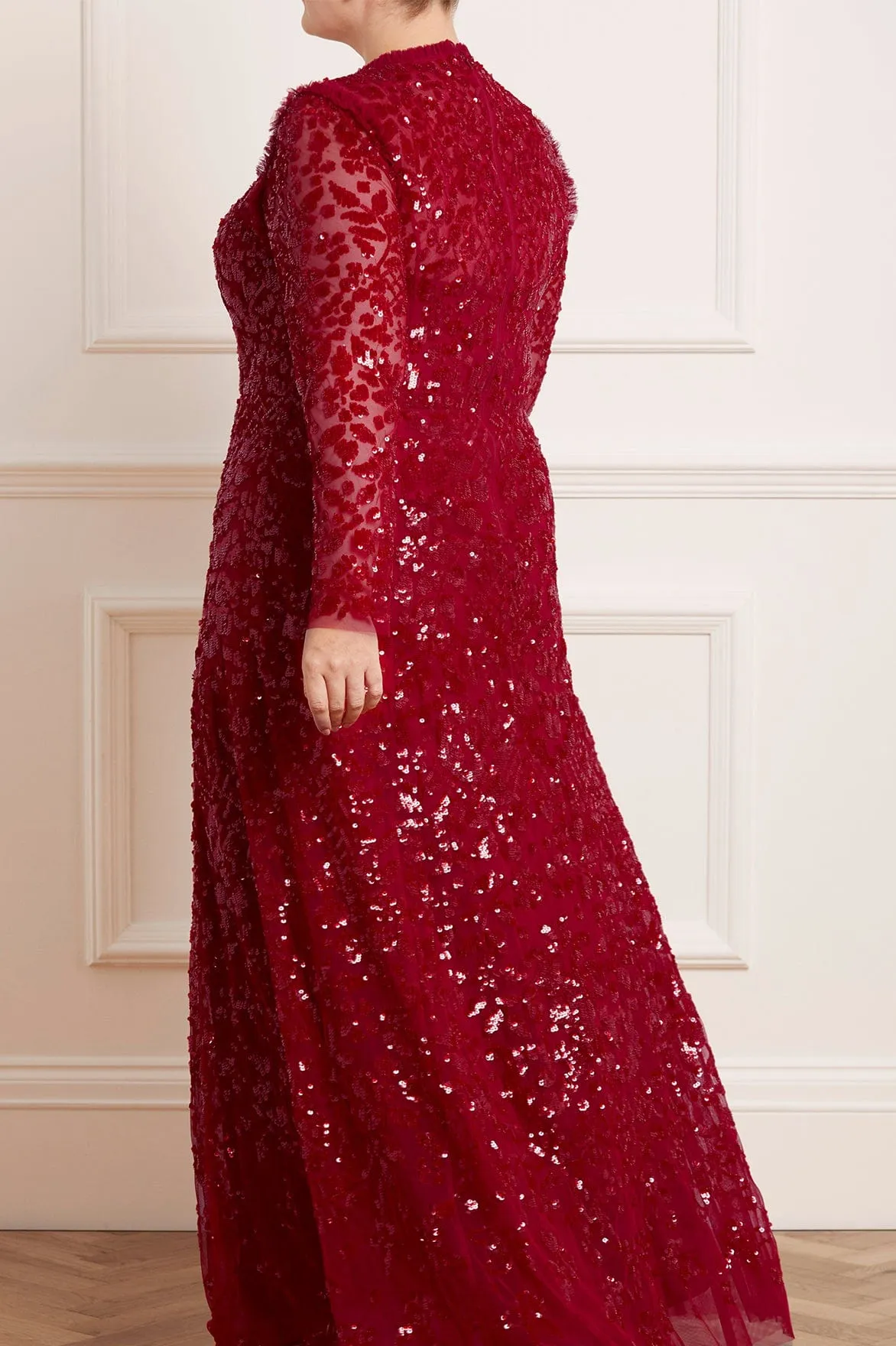 Doorbuster Aurelia Long Sleeve Gown NEEDLE THREAD  Going Fast!