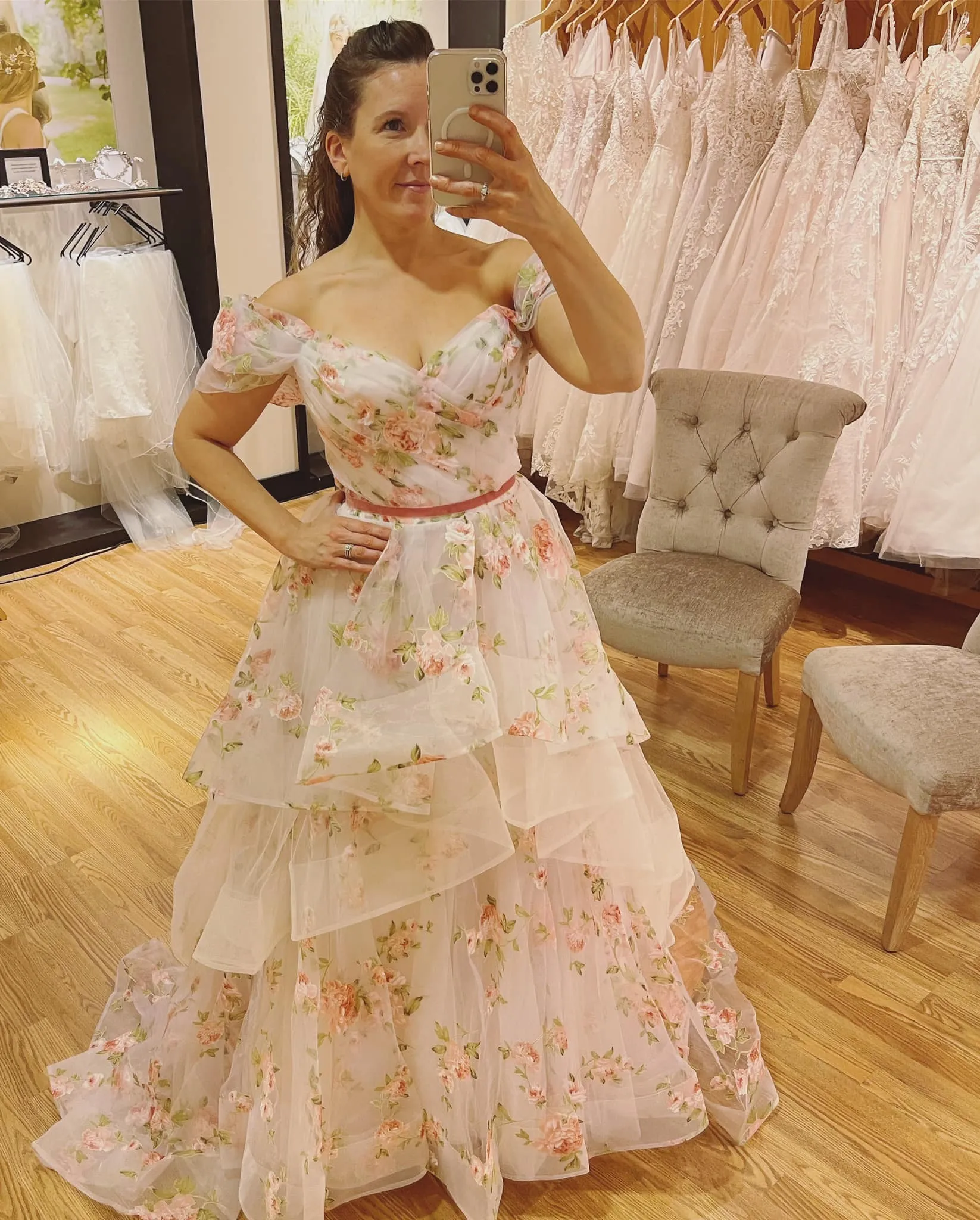 Doorbuster Wtoo Rosabel Floral Gown  Ends Soon!