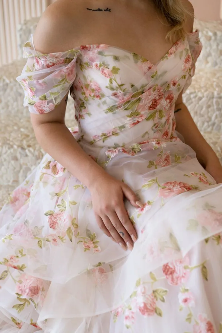 Doorbuster Wtoo Rosabel Floral Gown  Ends Soon!