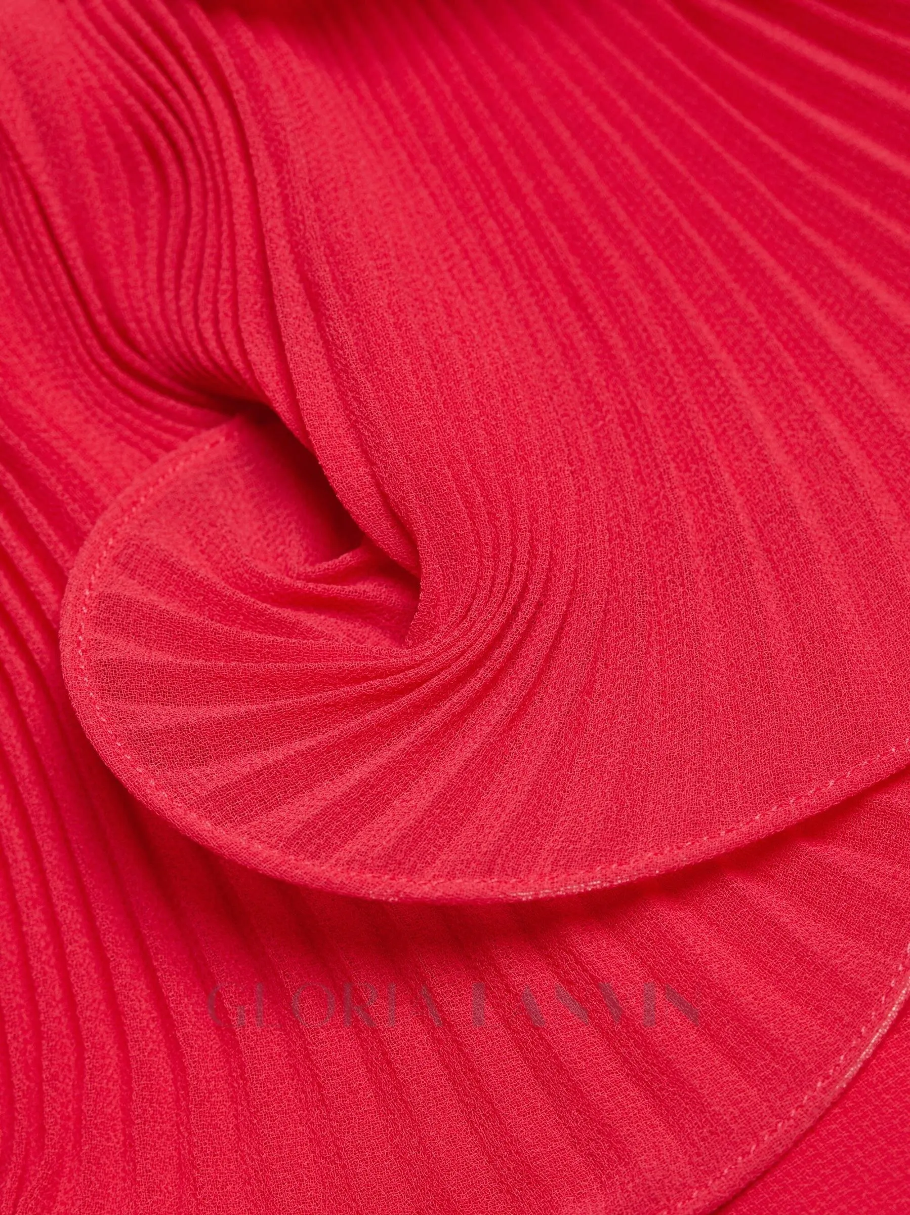 DORA ROSE RED OFF-SHOULDER PLEATED ORGANZA MAXI DRESS Gloria Lanvin