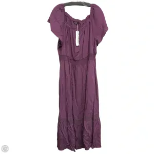 Dress Casual Maxi By Bloomchic In Purple, Size: 3x