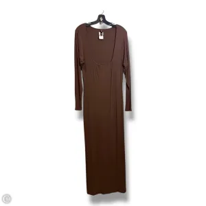 Dress Casual Maxi By Skims In Brown, Size: 4x
