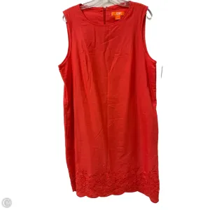 Dress Casual Midi By Joe Fresh In Coral, Size: Xl