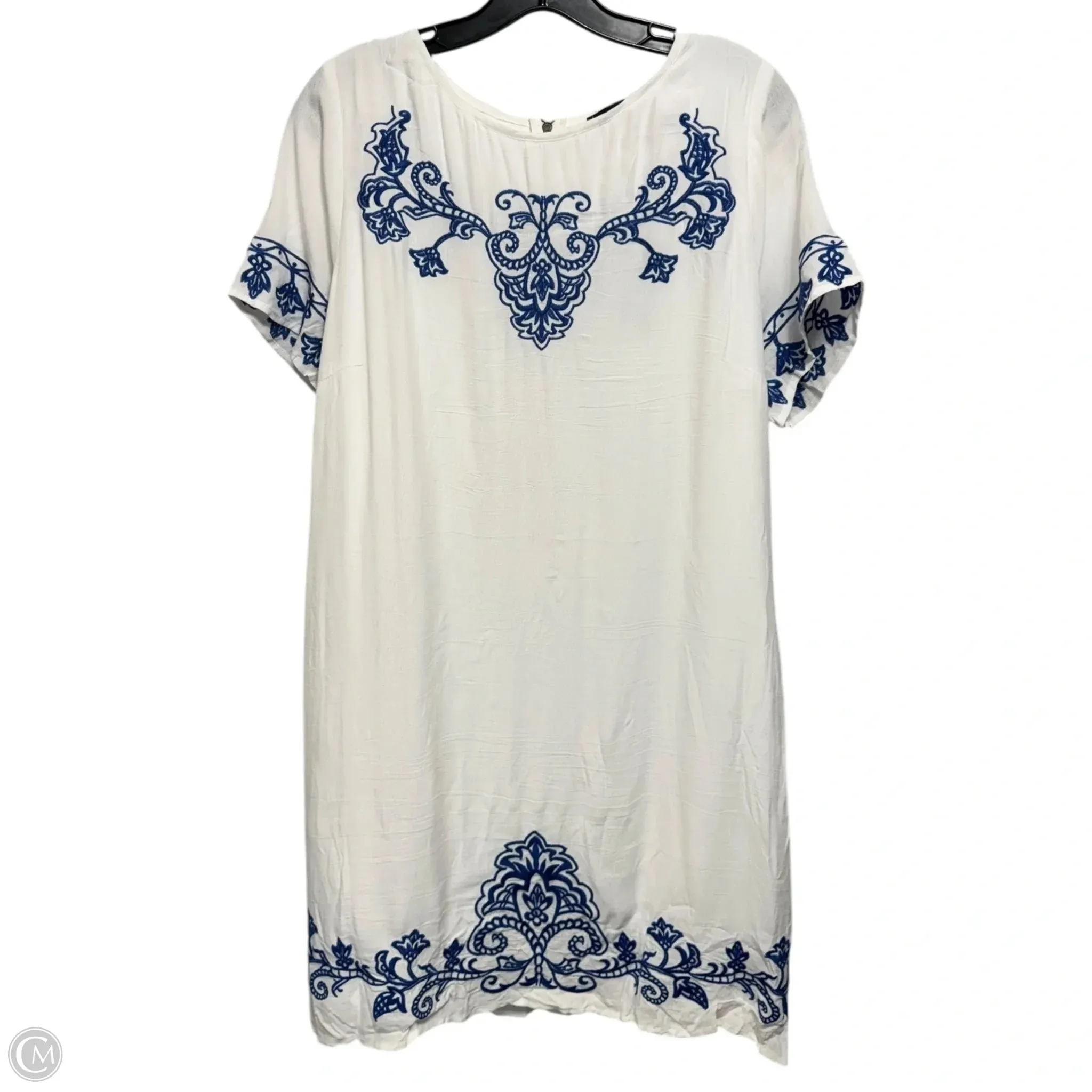 Dress Casual Midi By Lulu In White, Size: 1x