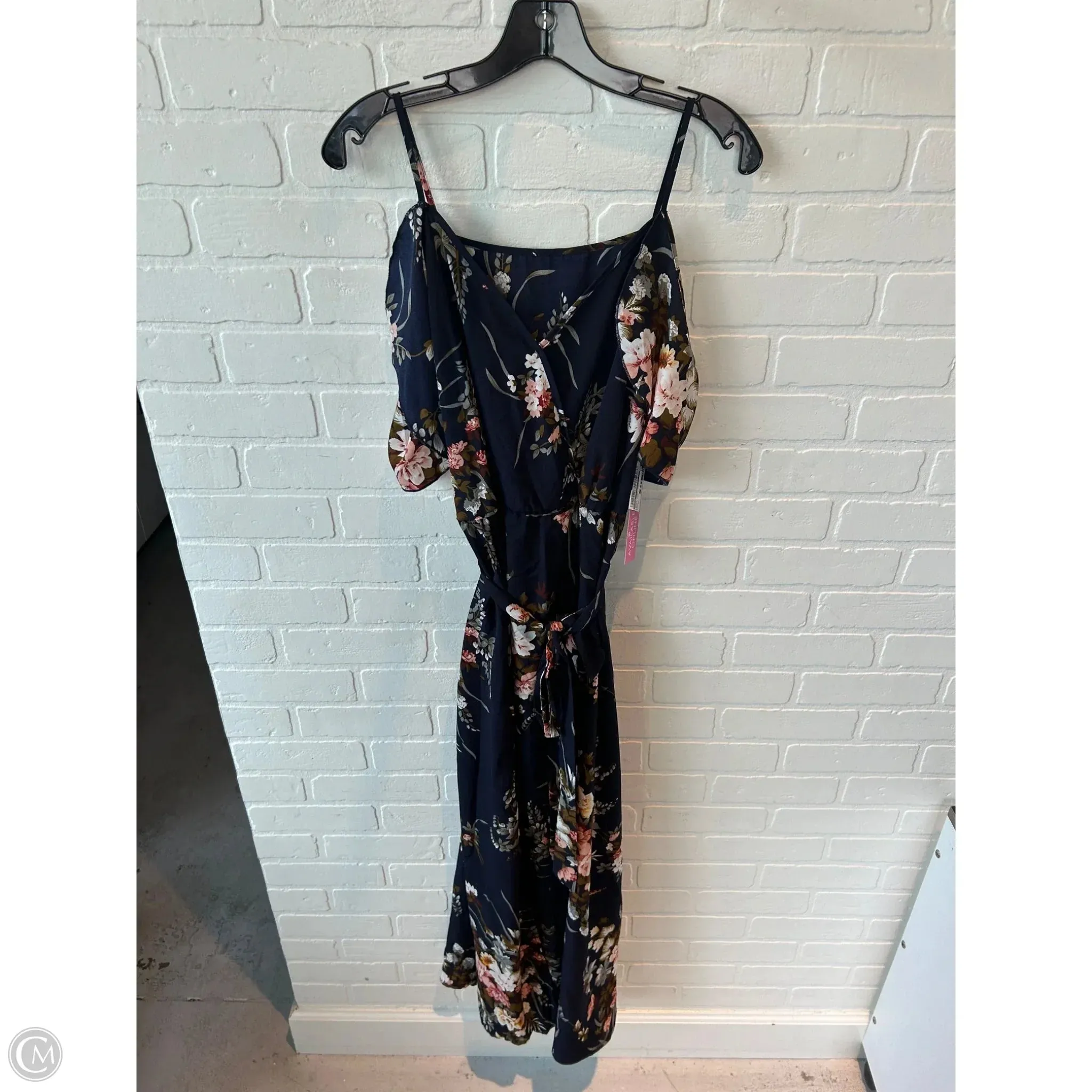 Dress Casual Midi By Shein In Blue & Pink, Size: 2x