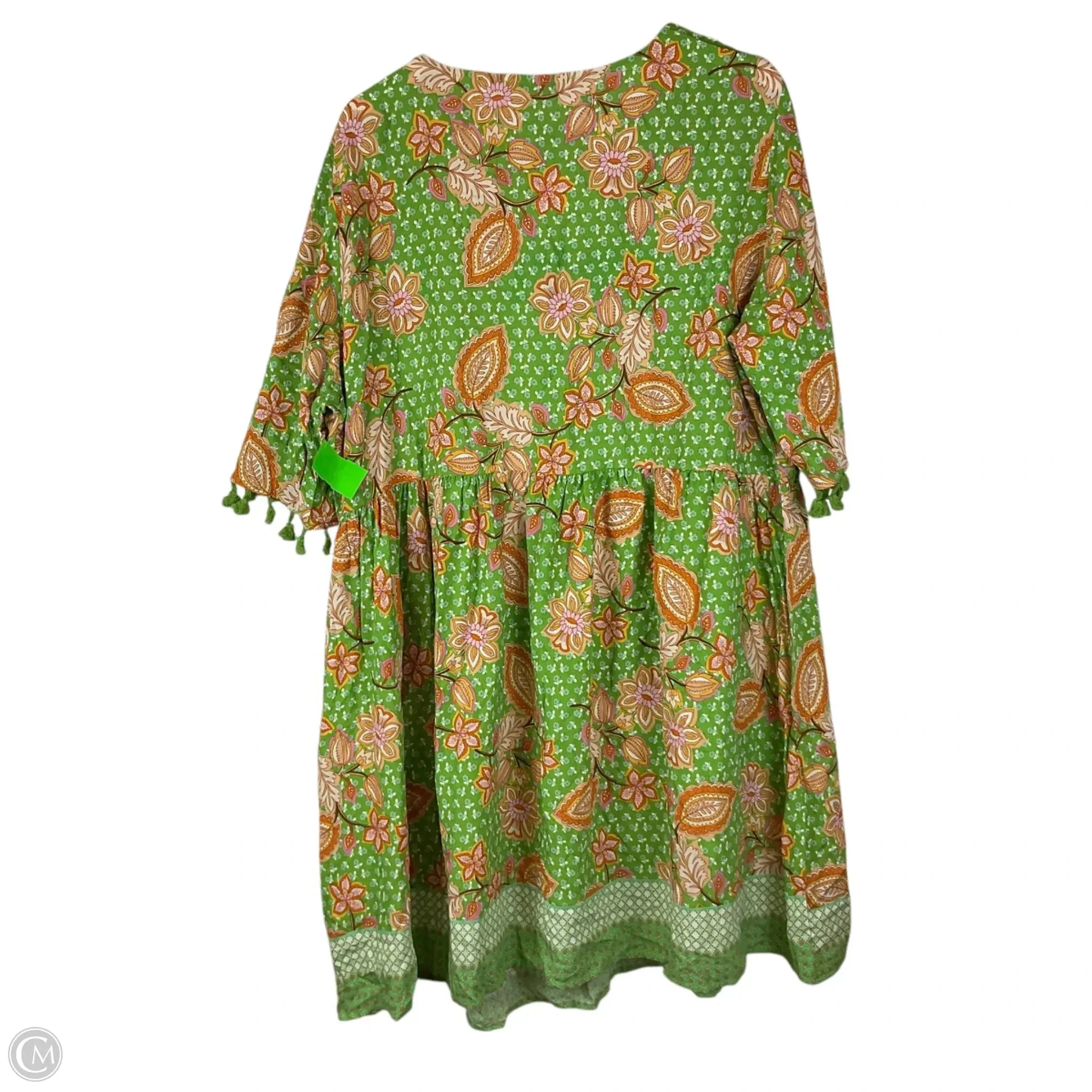 Dress Casual Short By Cme In Green, Size: 3x