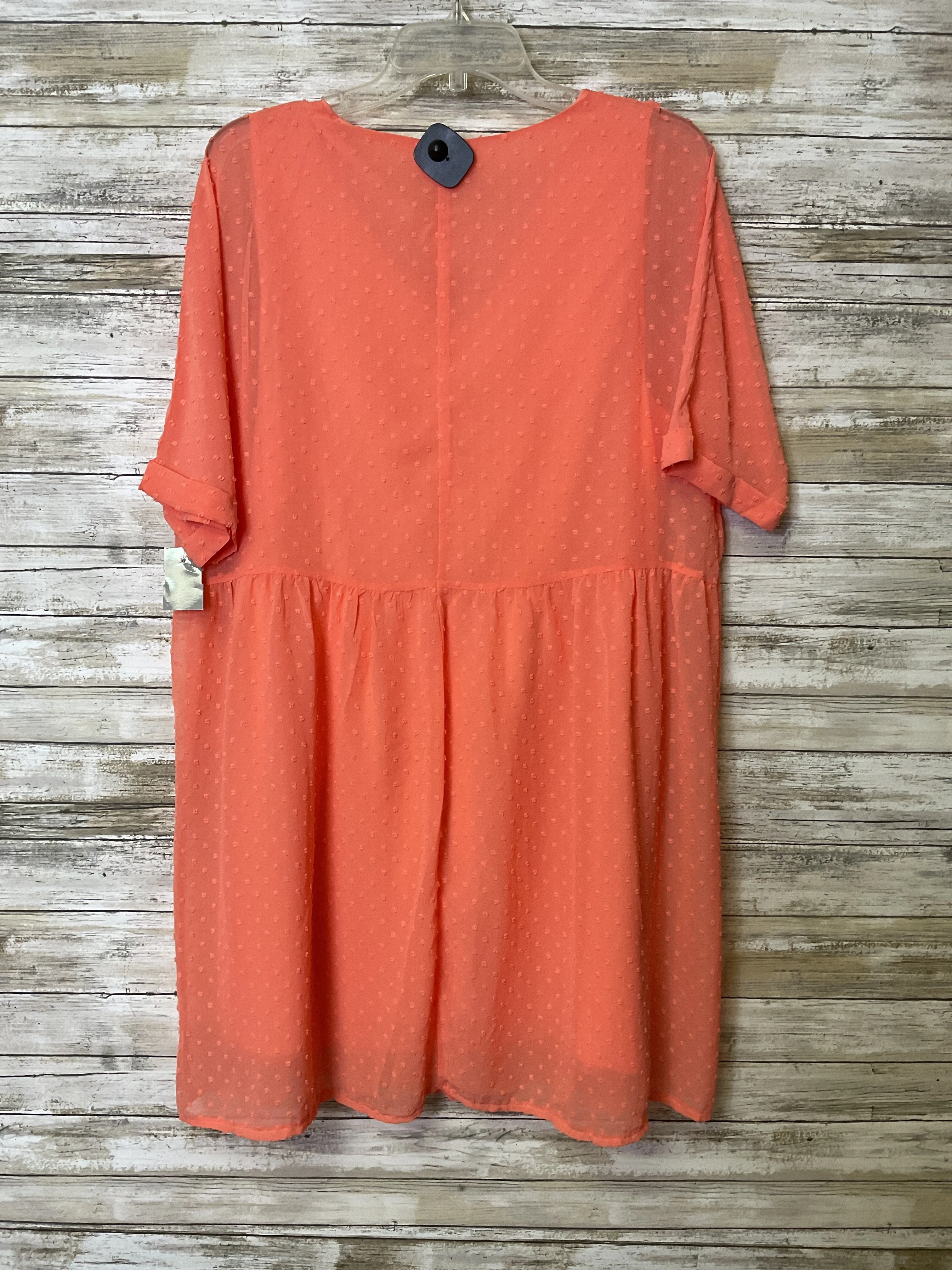 Dress Casual Short By Zenana Outfitters In Orange, Size:Xl