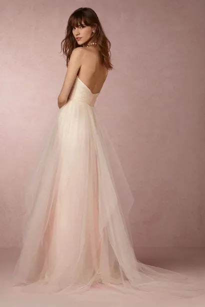 Editors Pick Blush by Hayley Paige Bella Candi Gown  Last Chance!