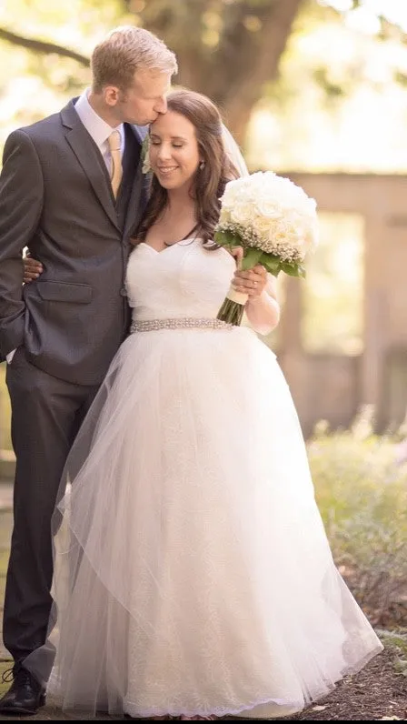 Editors Pick Blush by Hayley Paige Bella Candi Gown  Last Chance!